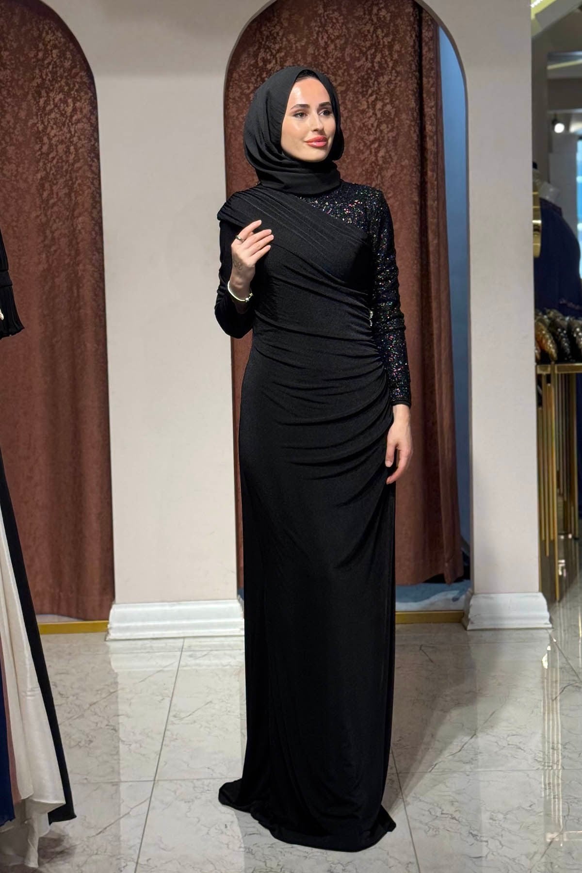 FASHION NIGHT Abiye 7100 Siyah