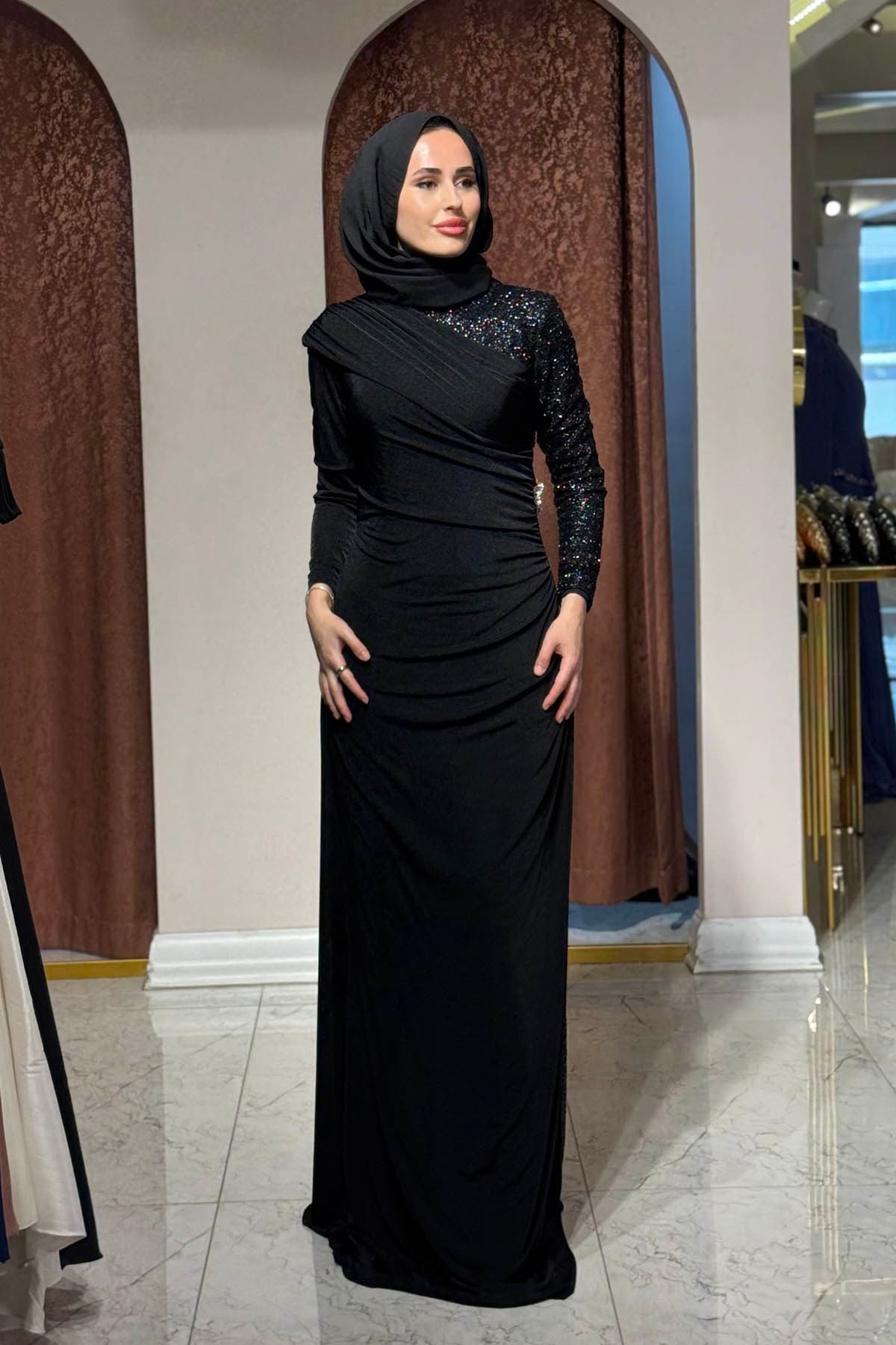 FASHION NIGHT Abiye 7100 Siyah
