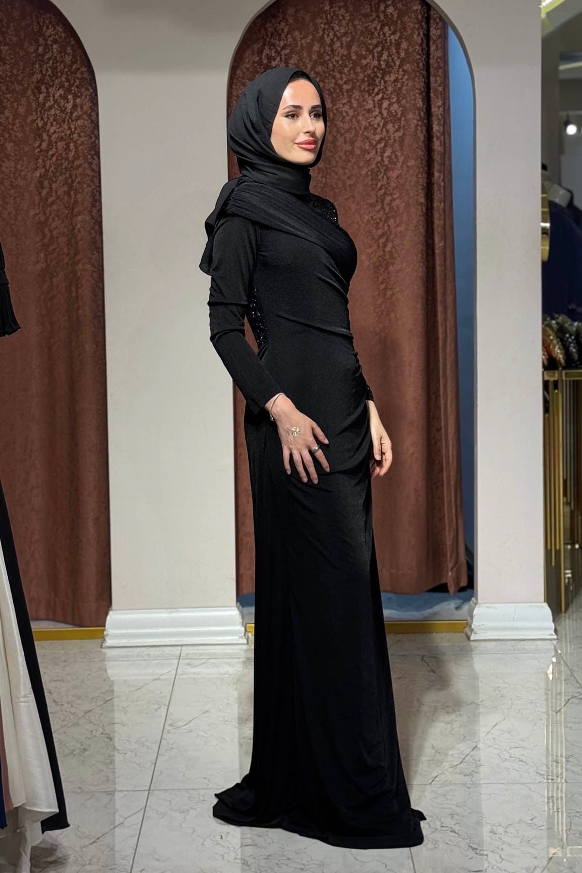 FASHION NIGHT Abiye 7100 Siyah
