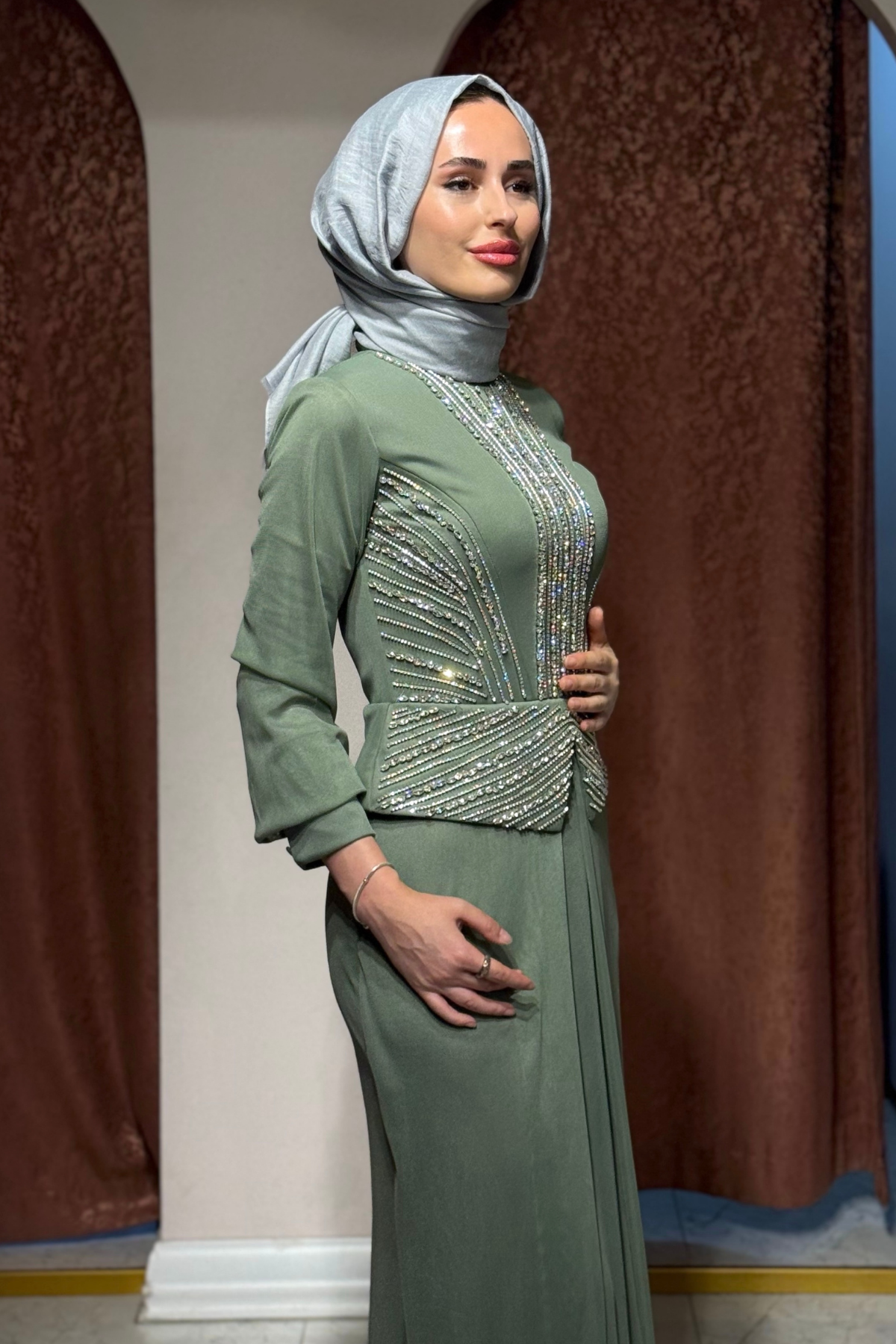 FASHION NIGHT Abiye 7520 Mint