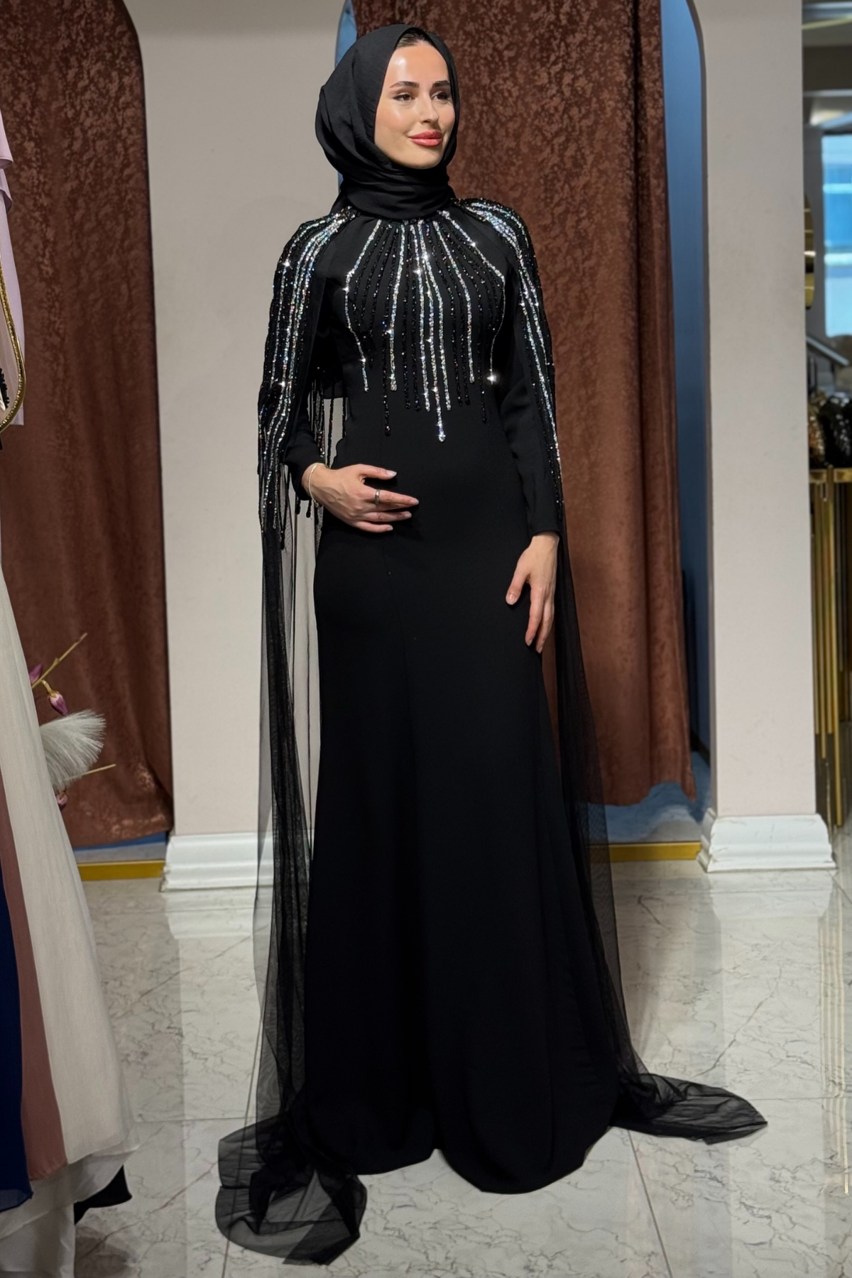 FASHION NIGHT Abiye 7530 Siyah