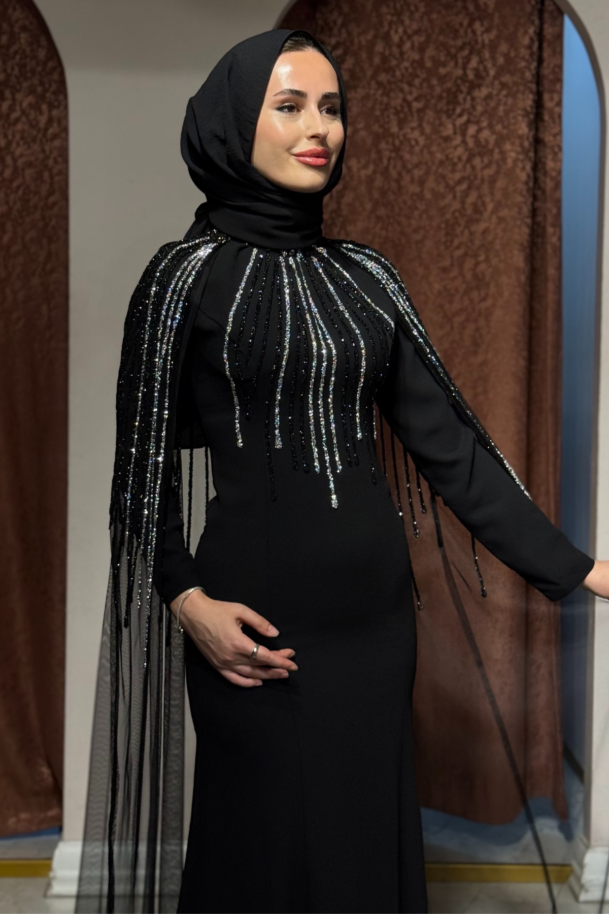 FASHION NIGHT Abiye 7530 Siyah