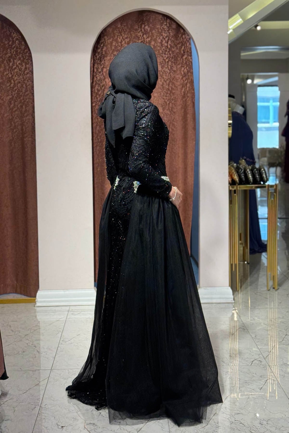 FASHION NIGHT Abiye 7540 Siyah