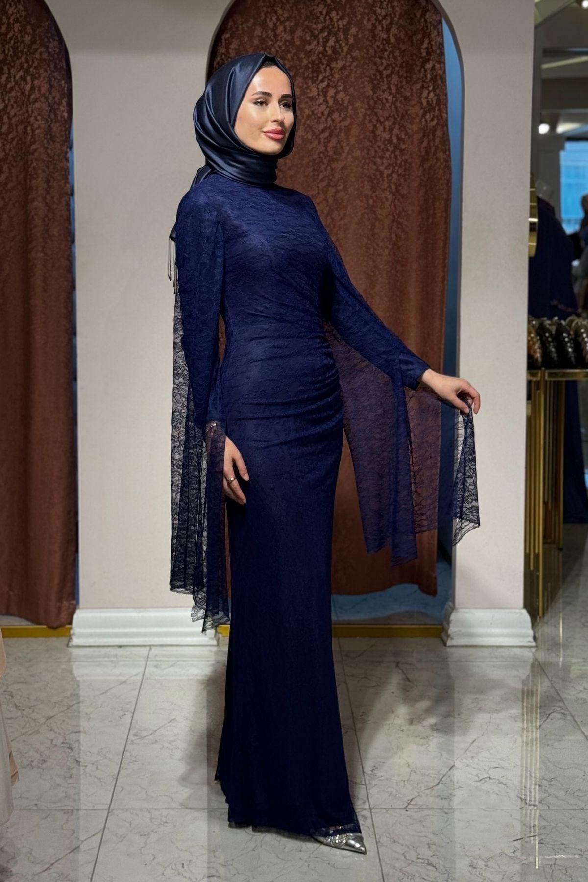 FASHION NIGHT Abiye 7550 Lacivert