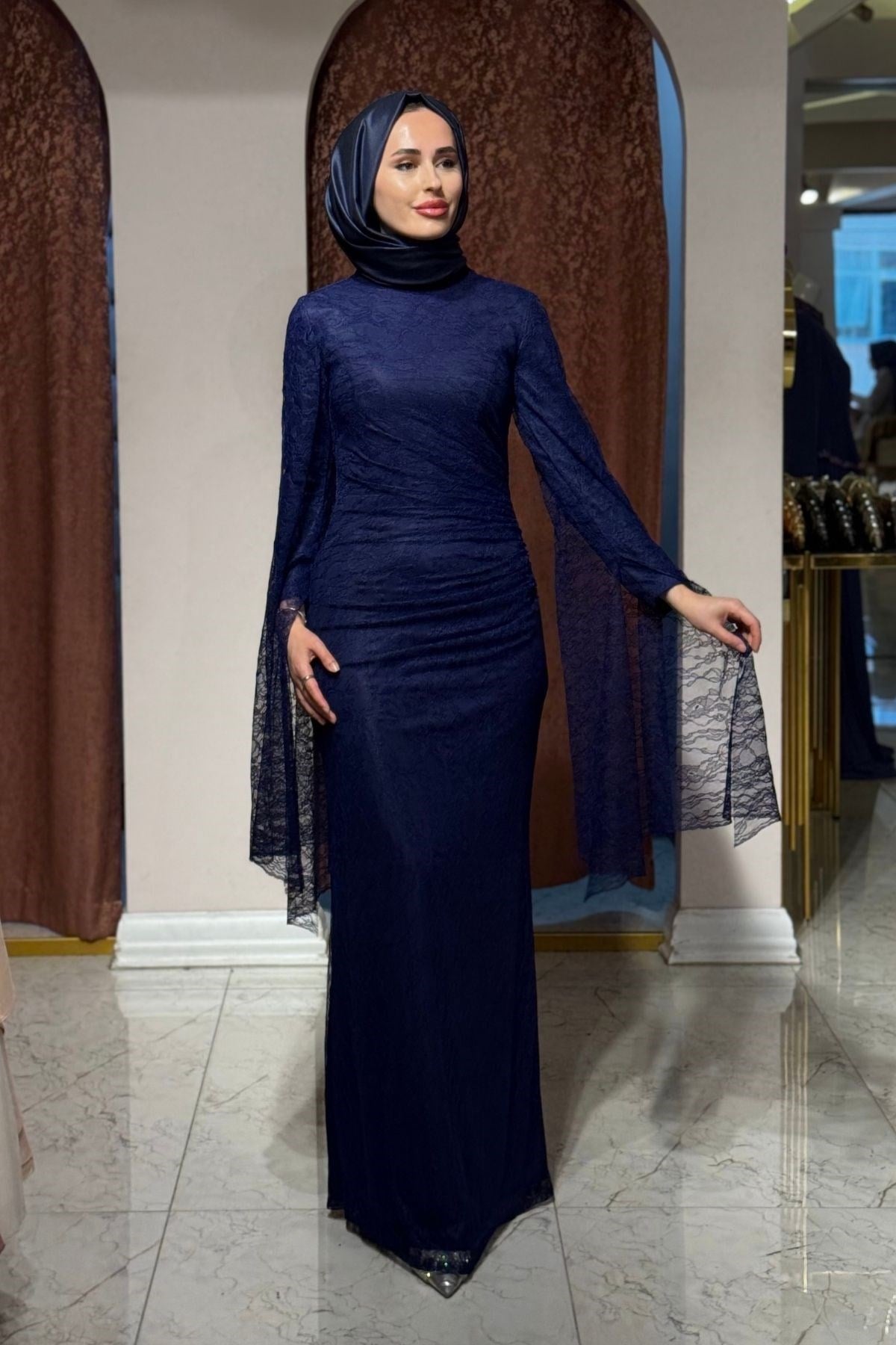 FASHION NIGHT Abiye 7550 Lacivert