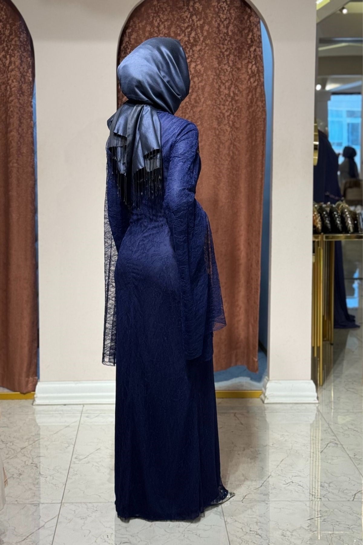 FASHION NIGHT Abiye 7550 Lacivert