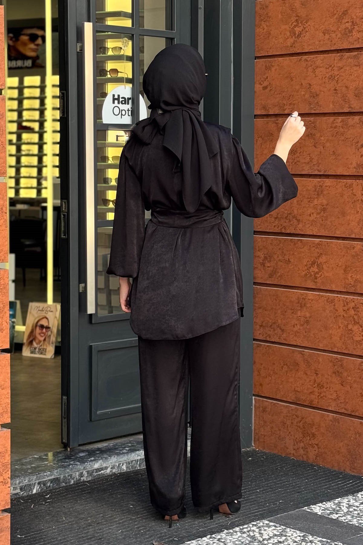 FERİHA SARIOĞLU Ekin Pantolonlu Takım FRHEKN Siyah