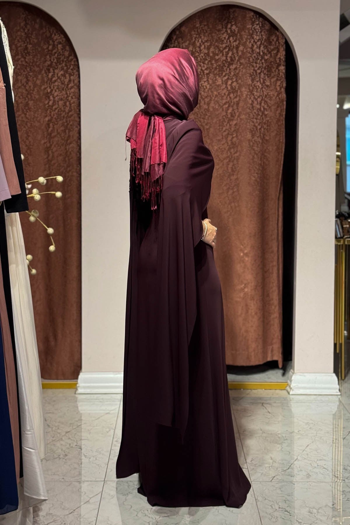 FERİHA SARIOĞLU Esma Abiye FRHAESM Bordo