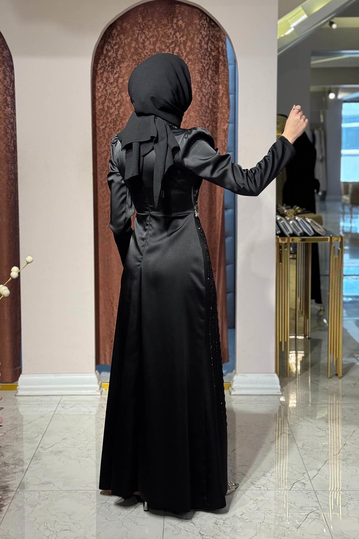 FERİHA SARIOĞLU Gündüz Abiye FRHGNDZ Siyah