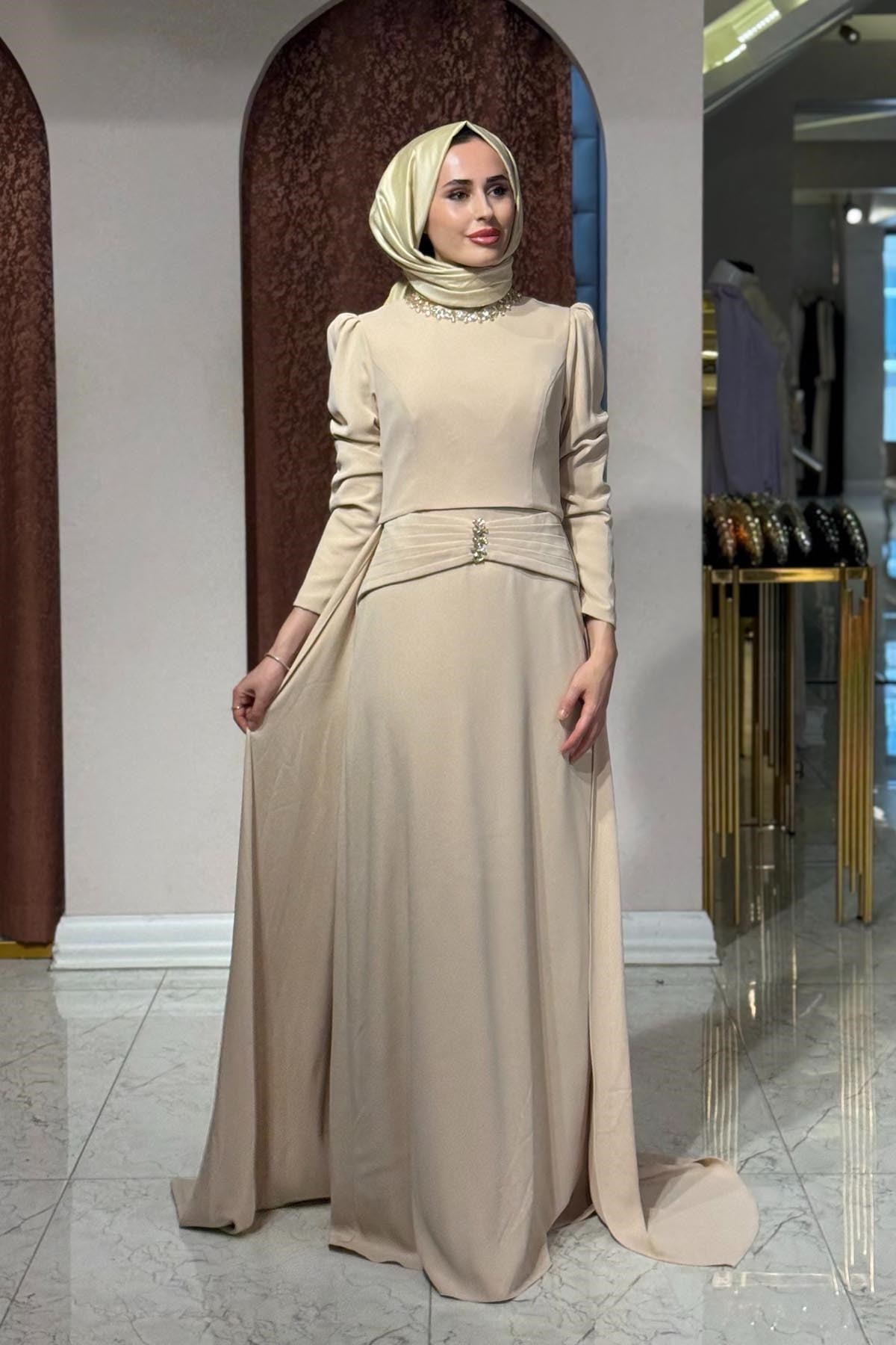 FERİHA SARIOĞLU Lina Abiye FRHLN Bej