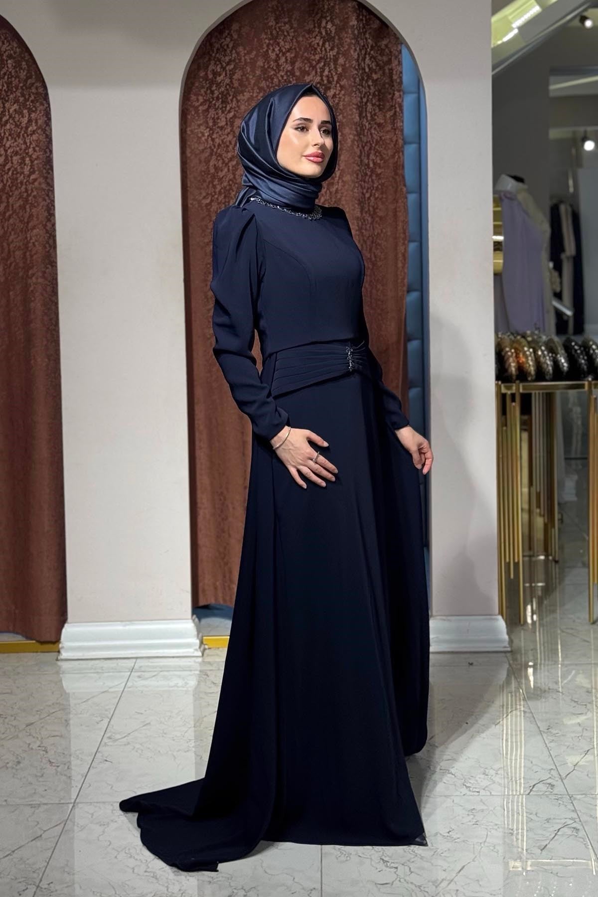 FERİHA SARIOĞLU Lina Abiye FRHLN Lacivert
