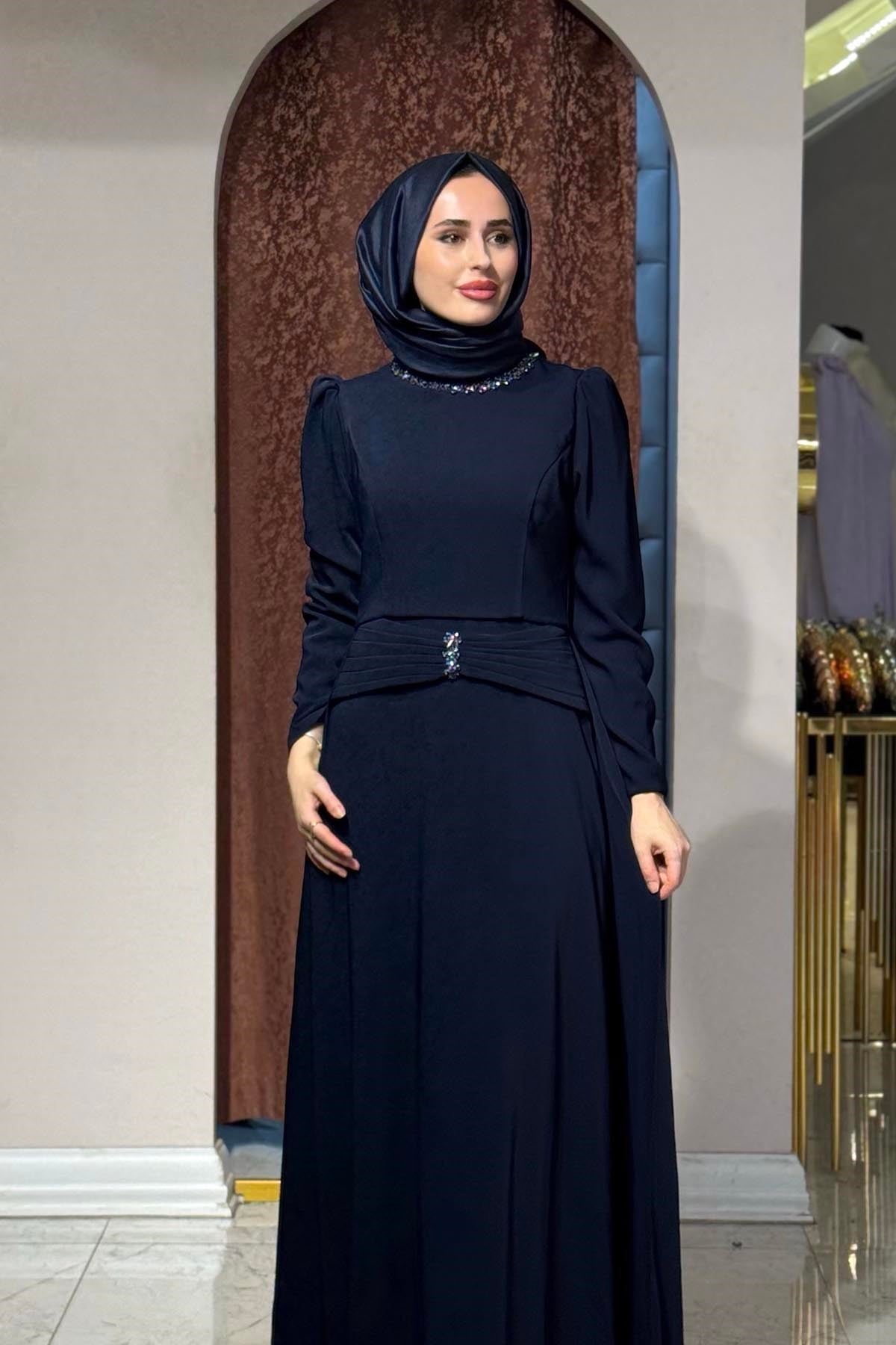 FERİHA SARIOĞLU Lina Abiye FRHLN Lacivert