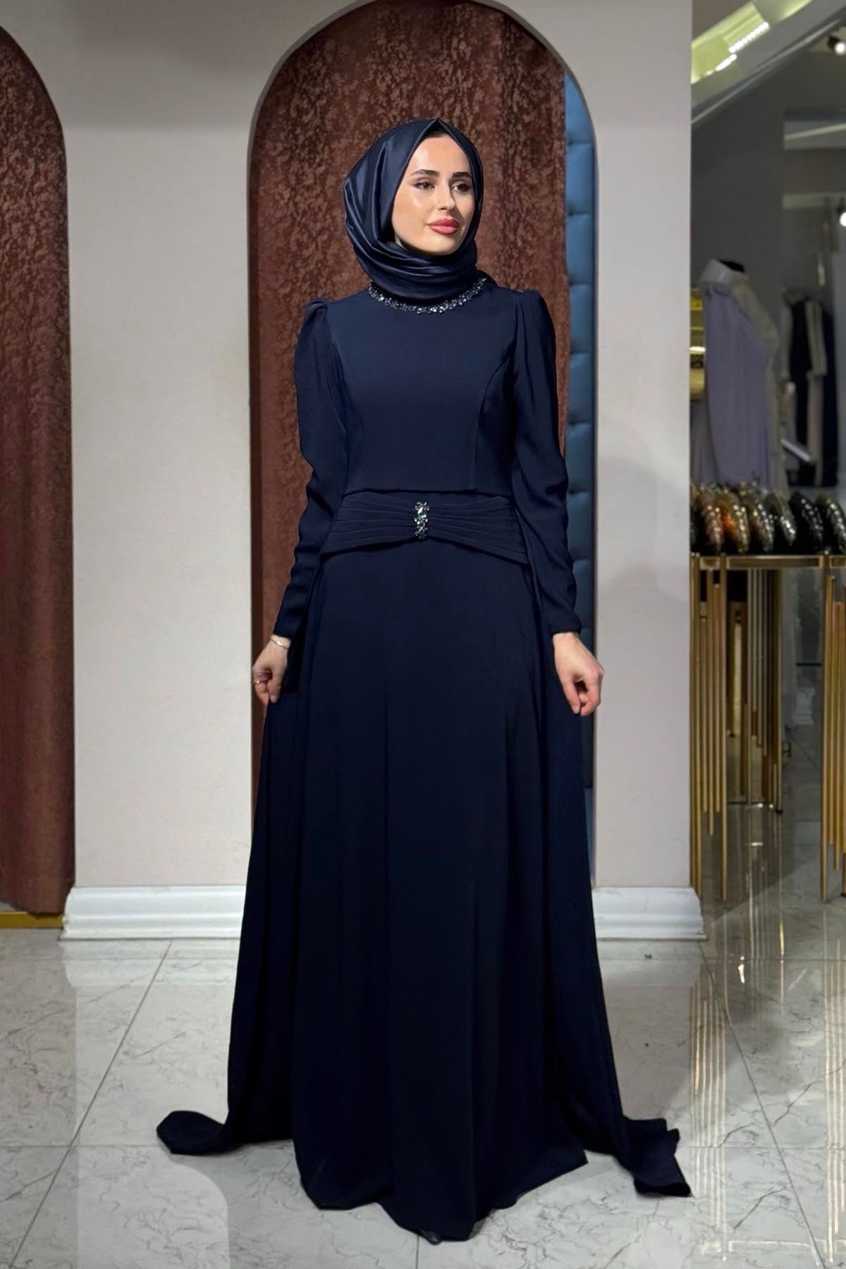 FERİHA SARIOĞLU Lina Abiye FRHLN Lacivert