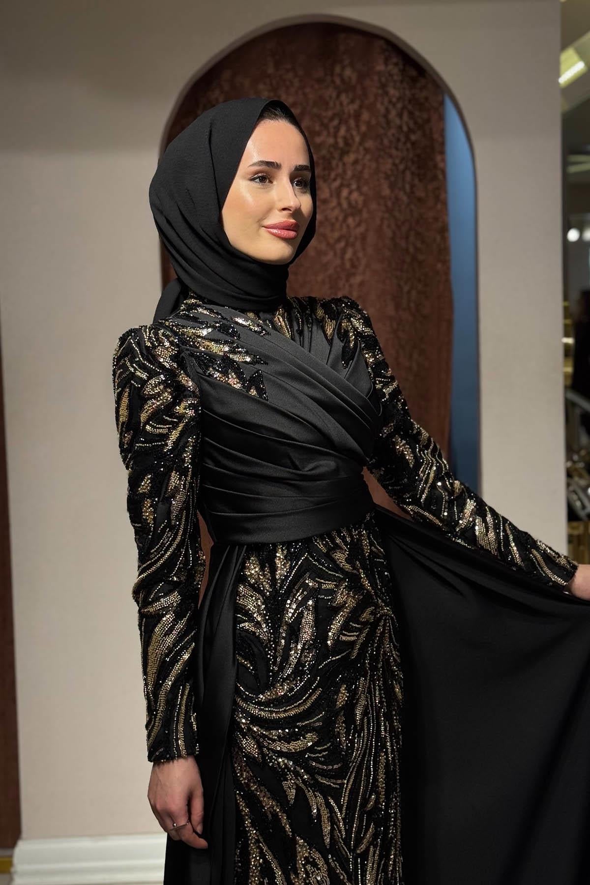 FERİHA SARIOĞLU Mavera Abiye FRHMVR Siyah