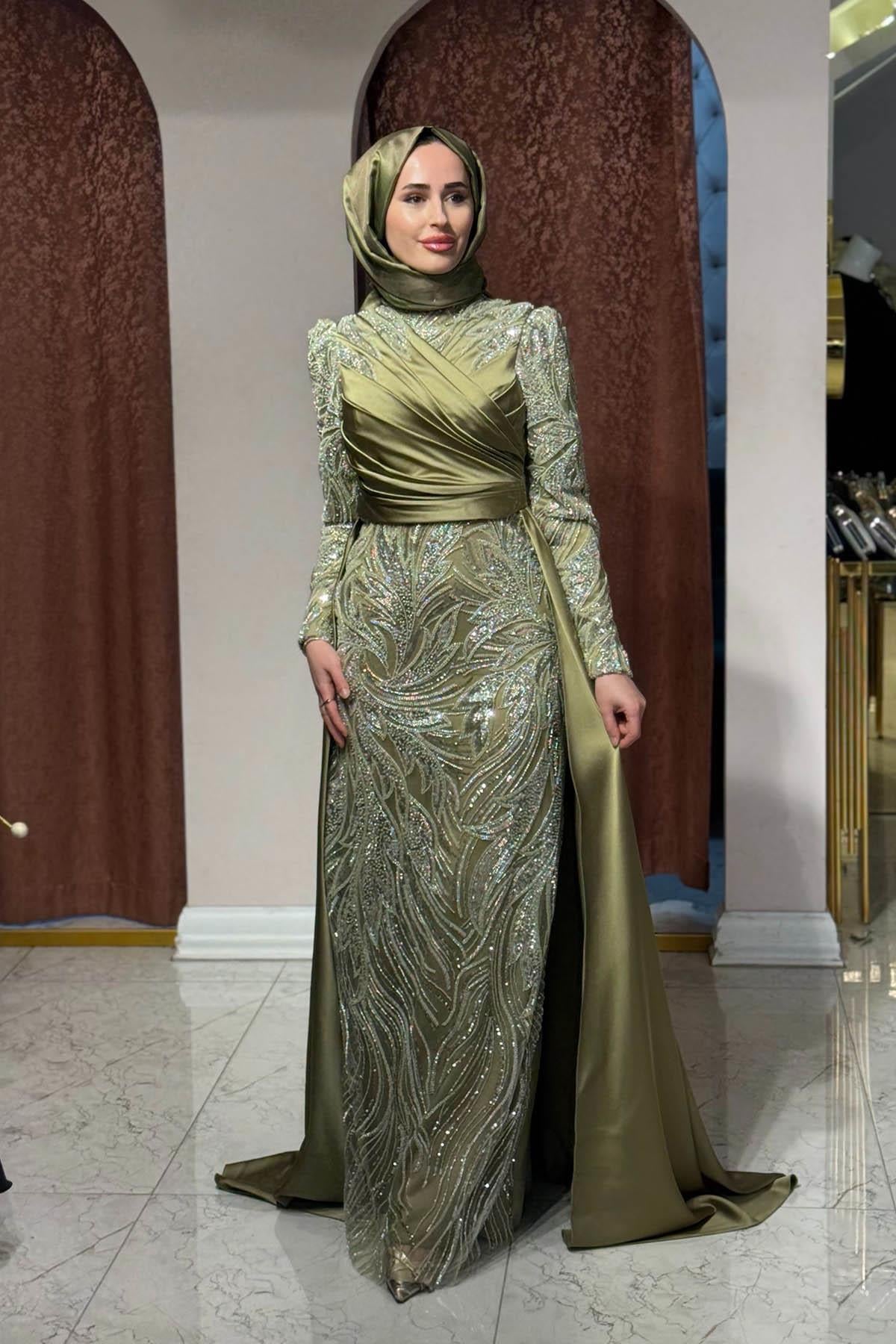 FERİHA SARIOĞLU Mavera Abiye FRHMVR Yeşil