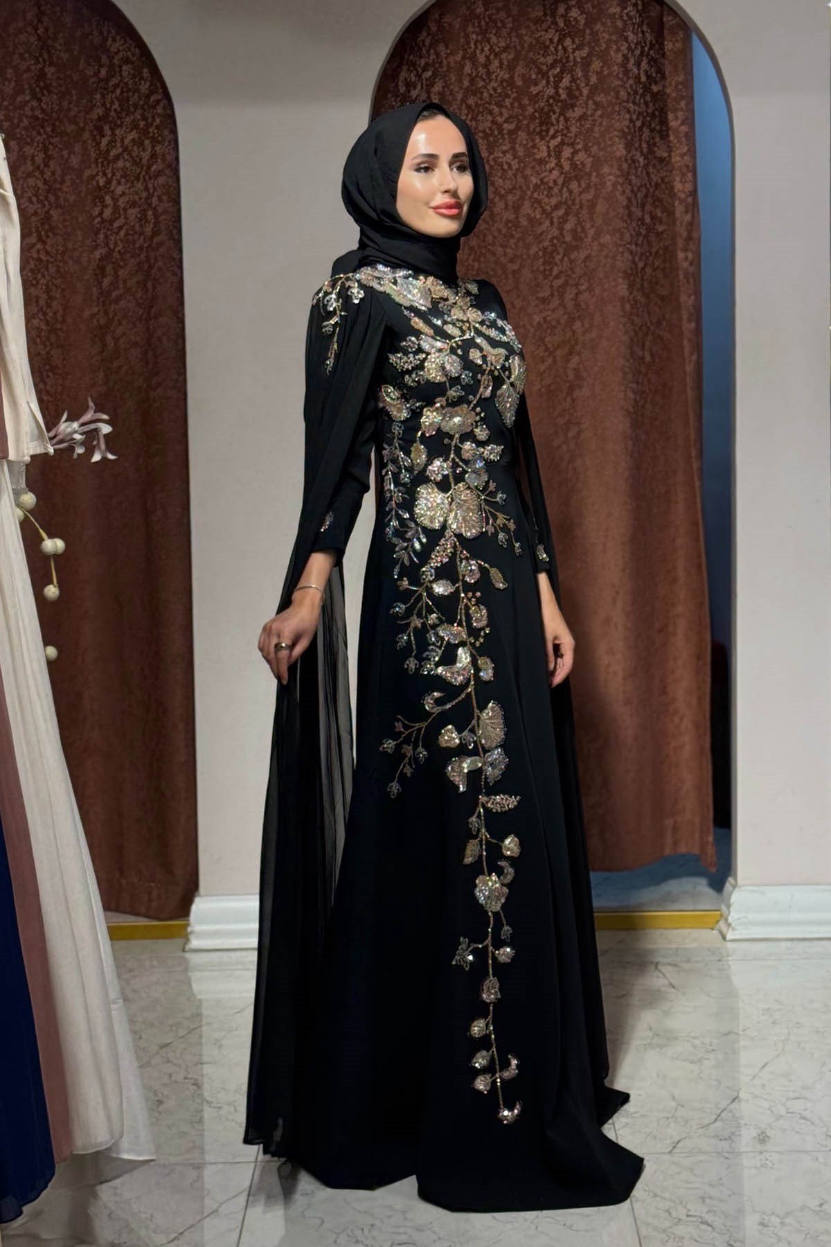 FERİHA SARIOĞLU Sare Abiye Siyah
