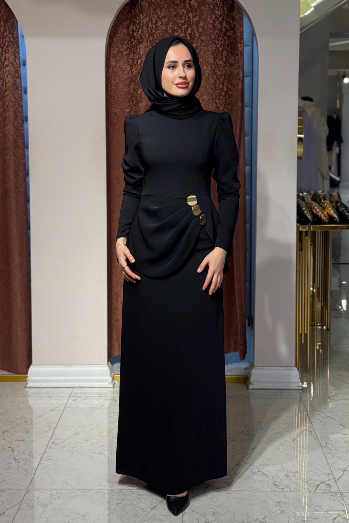 FERİHA SARIOĞLU Ümran Abiye FRHMRN Siyah