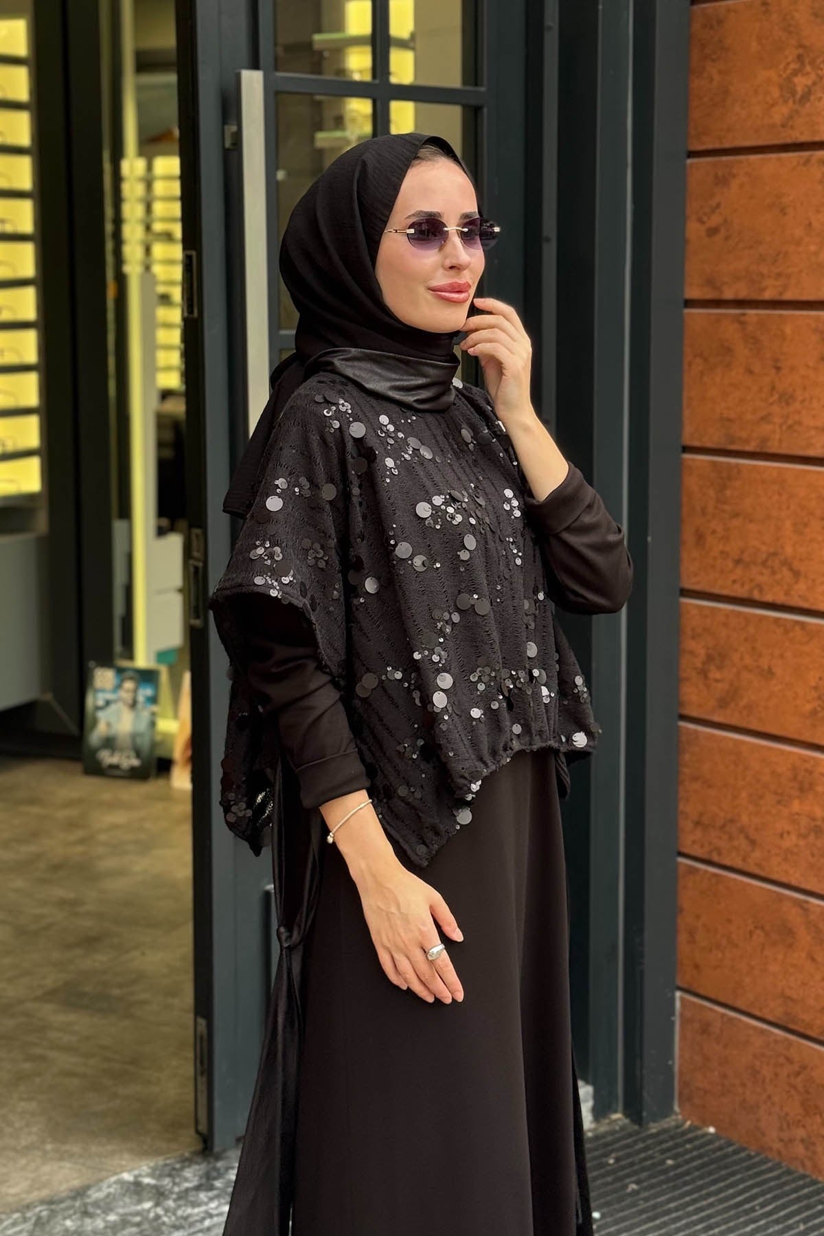 FUAT GÜRŞEN Elbise 26K-6110 Siyah