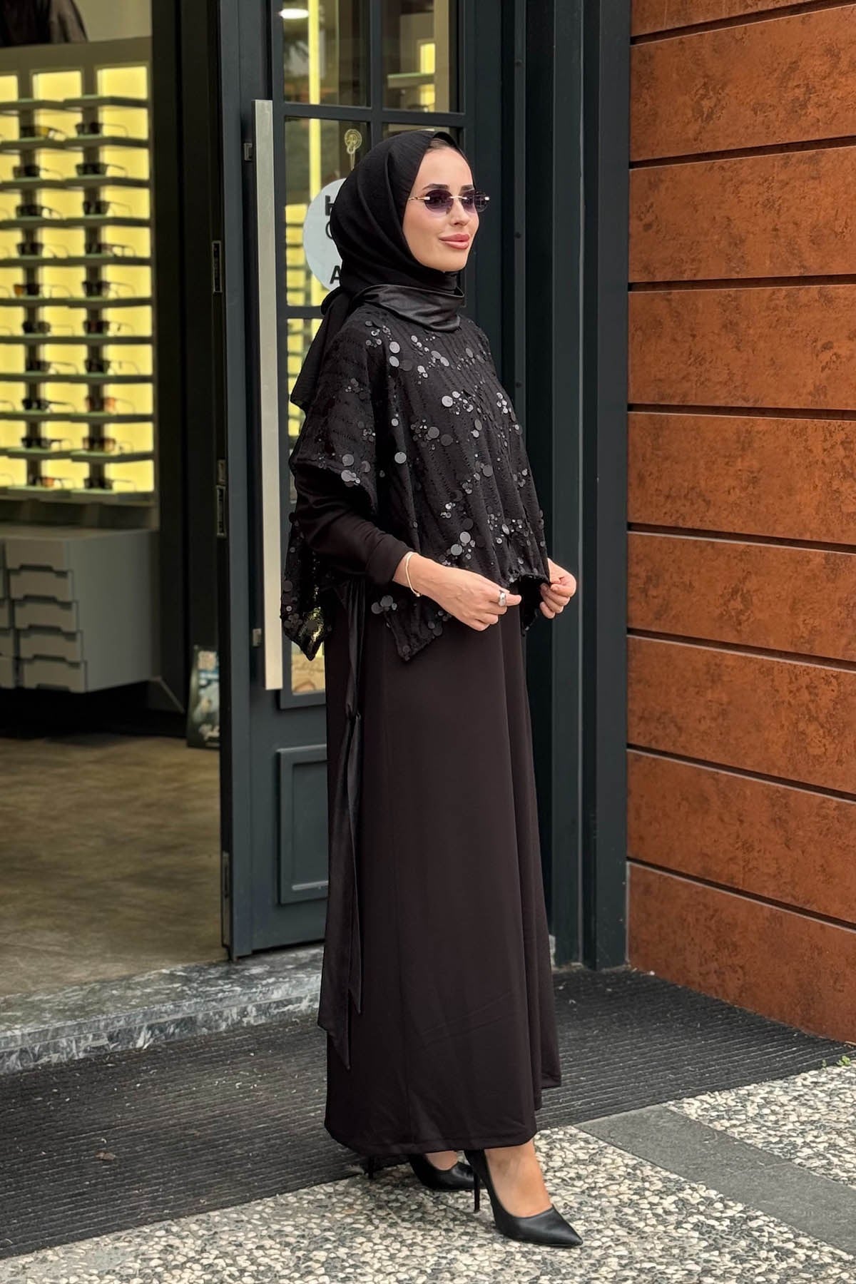 FUAT GÜRŞEN Elbise 26K-6110 Siyah