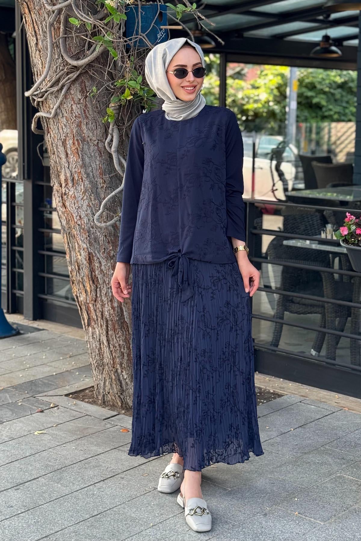FUAT GÜRŞEN Etekli Takım 25Y-3351 Lacivert