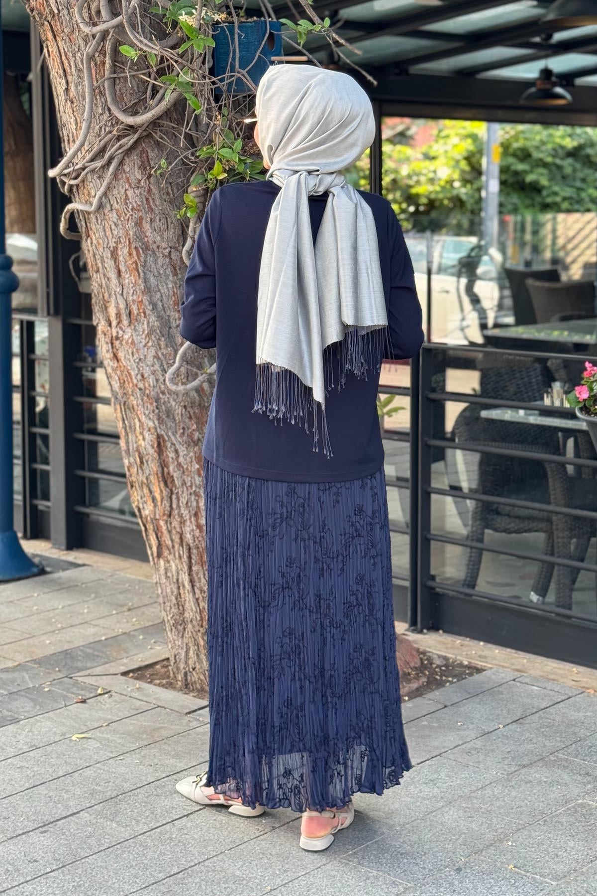 FUAT GÜRŞEN Etekli Takım 25Y-3351 Lacivert