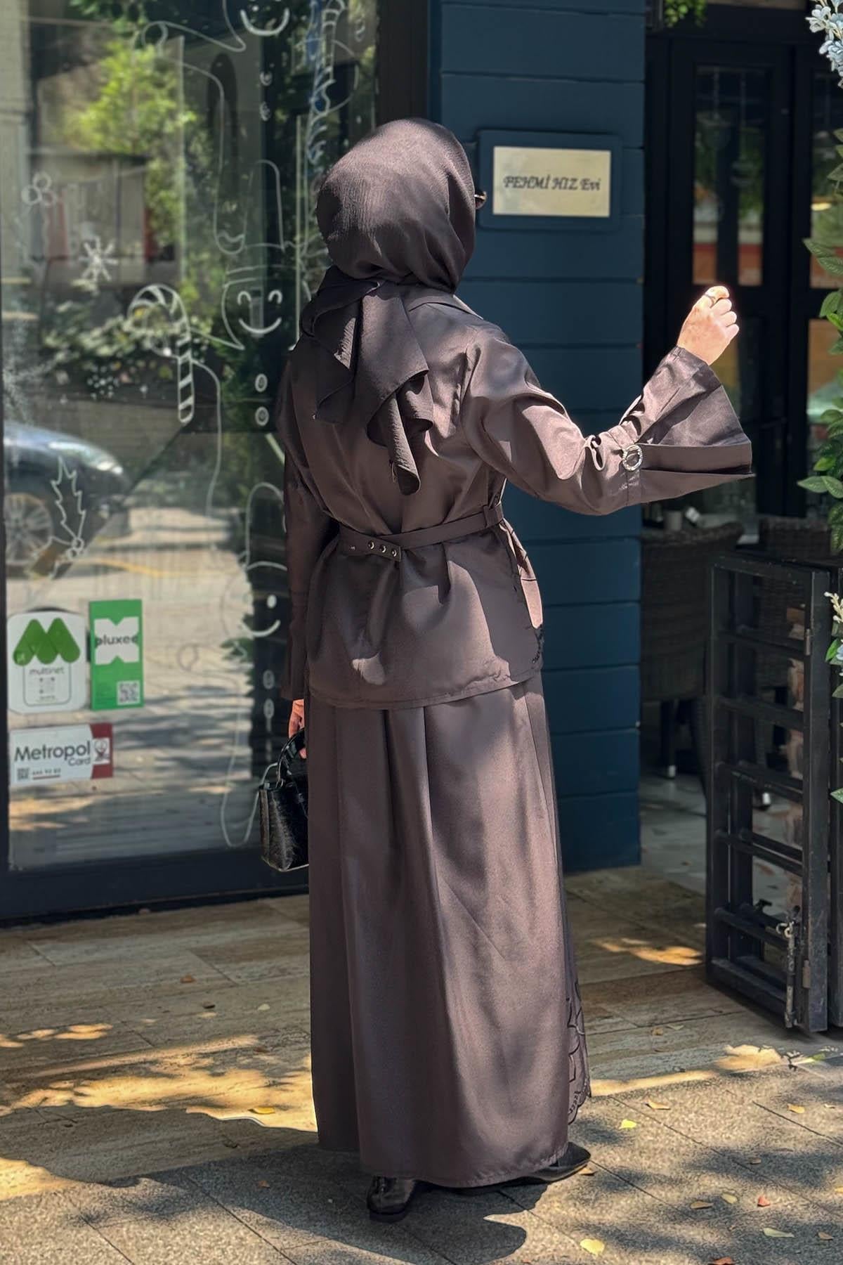 FUAT GÜRŞEN Etekli Takım 26Y-5641 Siyah