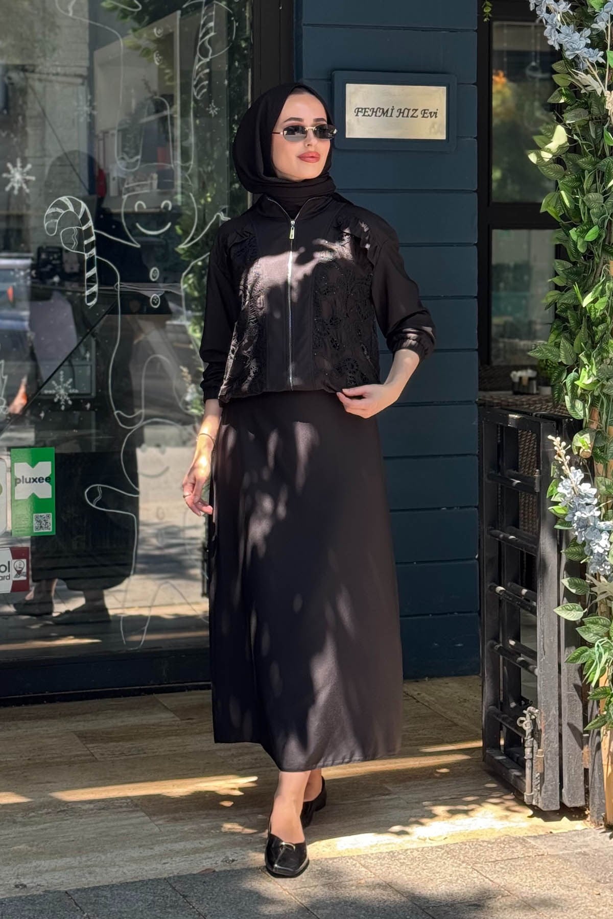 FUAT GÜRŞEN Etekli Takım 26Y-5648 Siyah