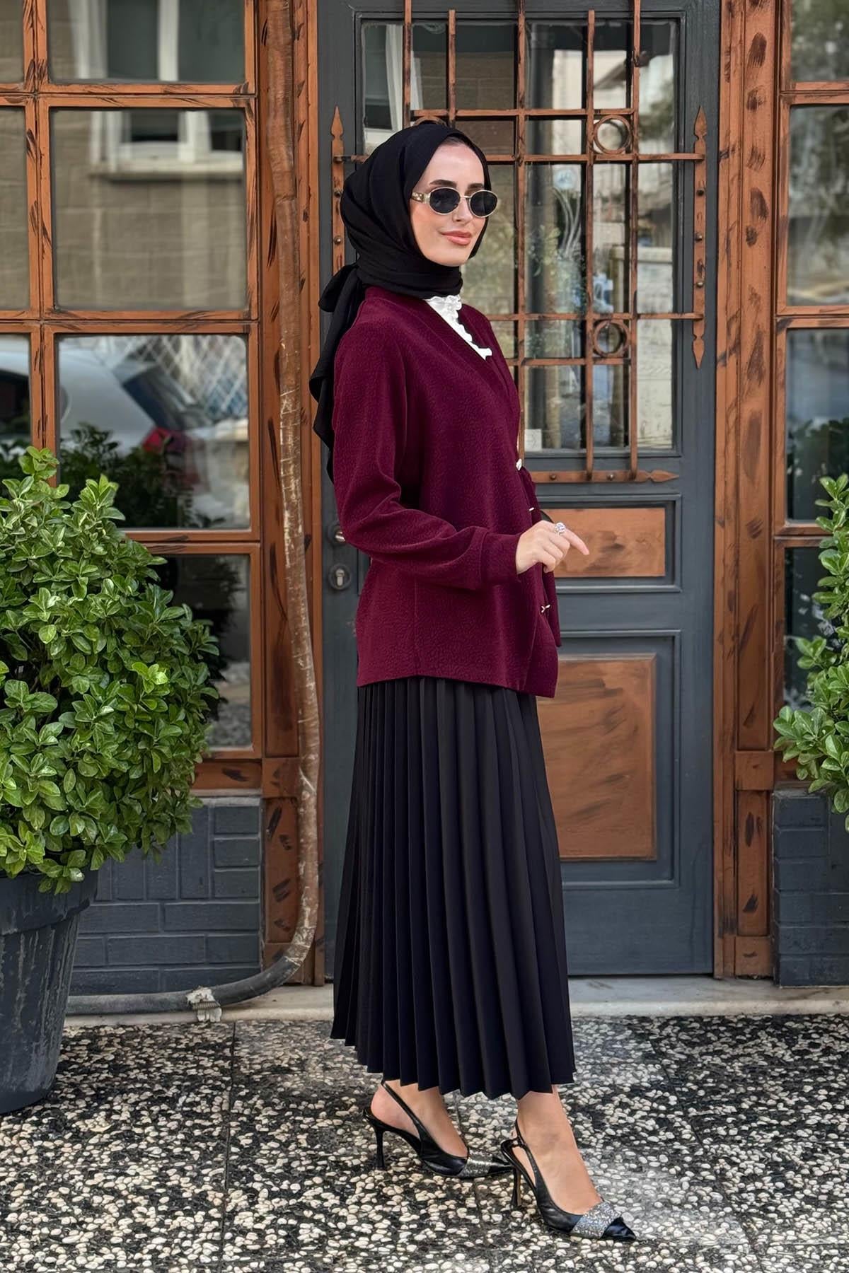 FUAT GÜRŞEN İkili Takım 25K-4711 Bordo