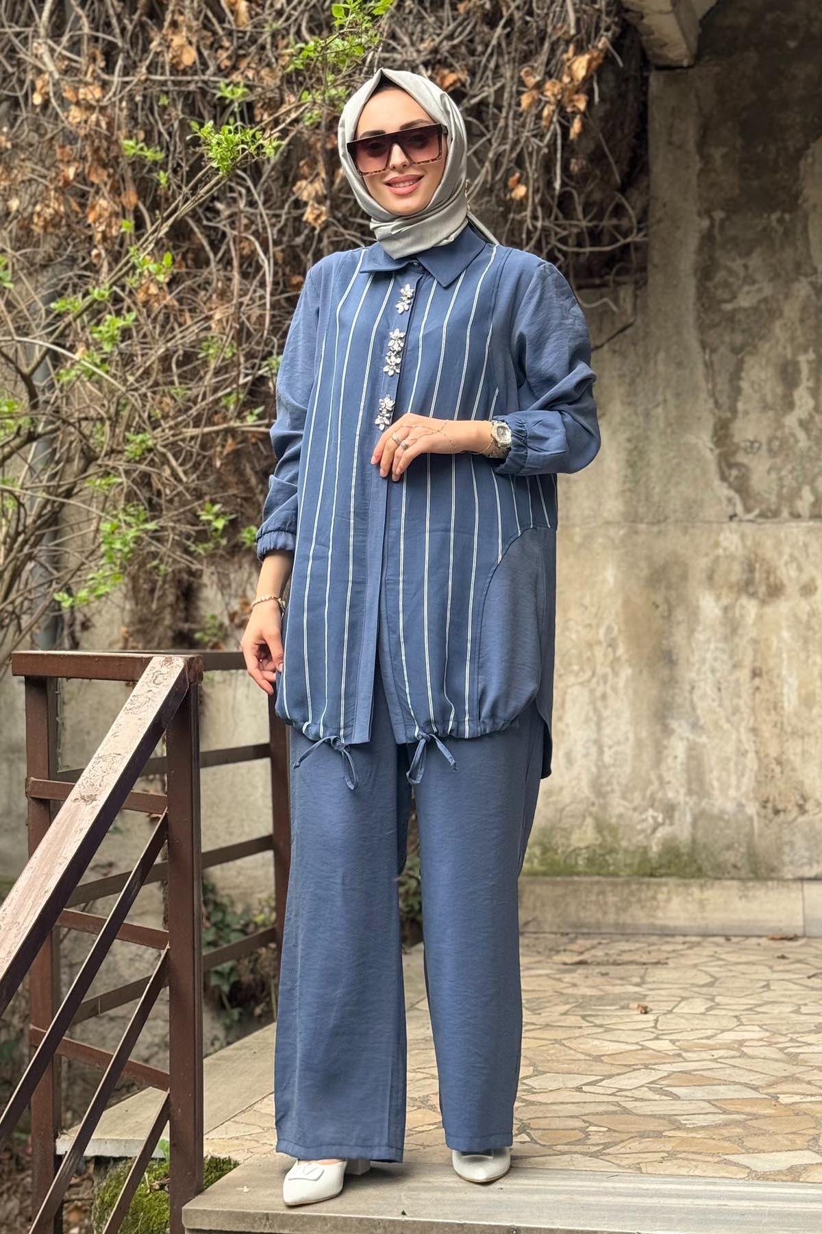 FUAT GÜRŞEN Pantolon Takım 25Y-3313 İndigo