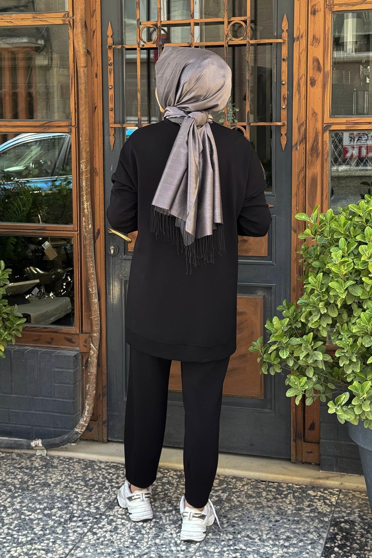 FUAT GÜRŞEN Pantolonlu Takıım 25K-3353 Siyah