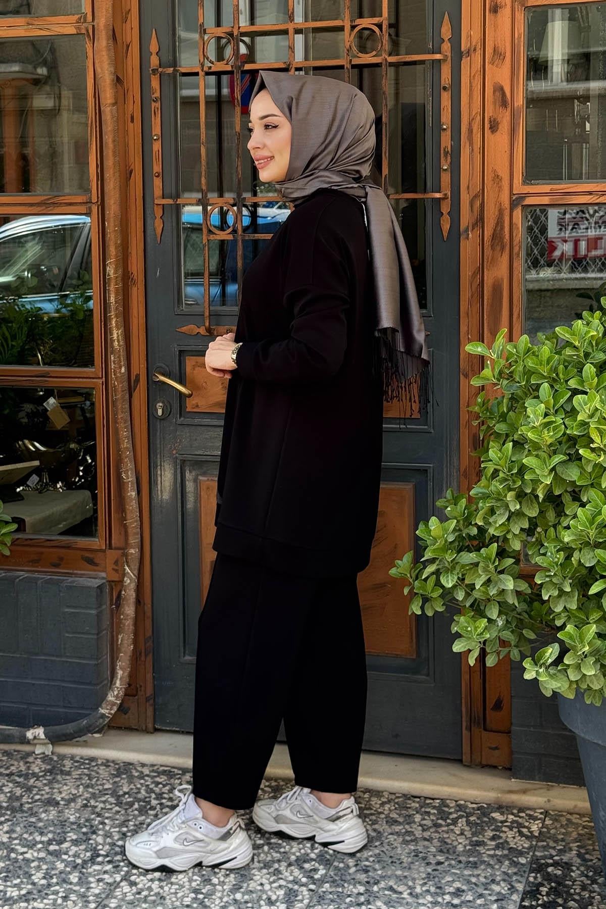 FUAT GÜRŞEN Pantolonlu Takıım 25K-3353 Siyah