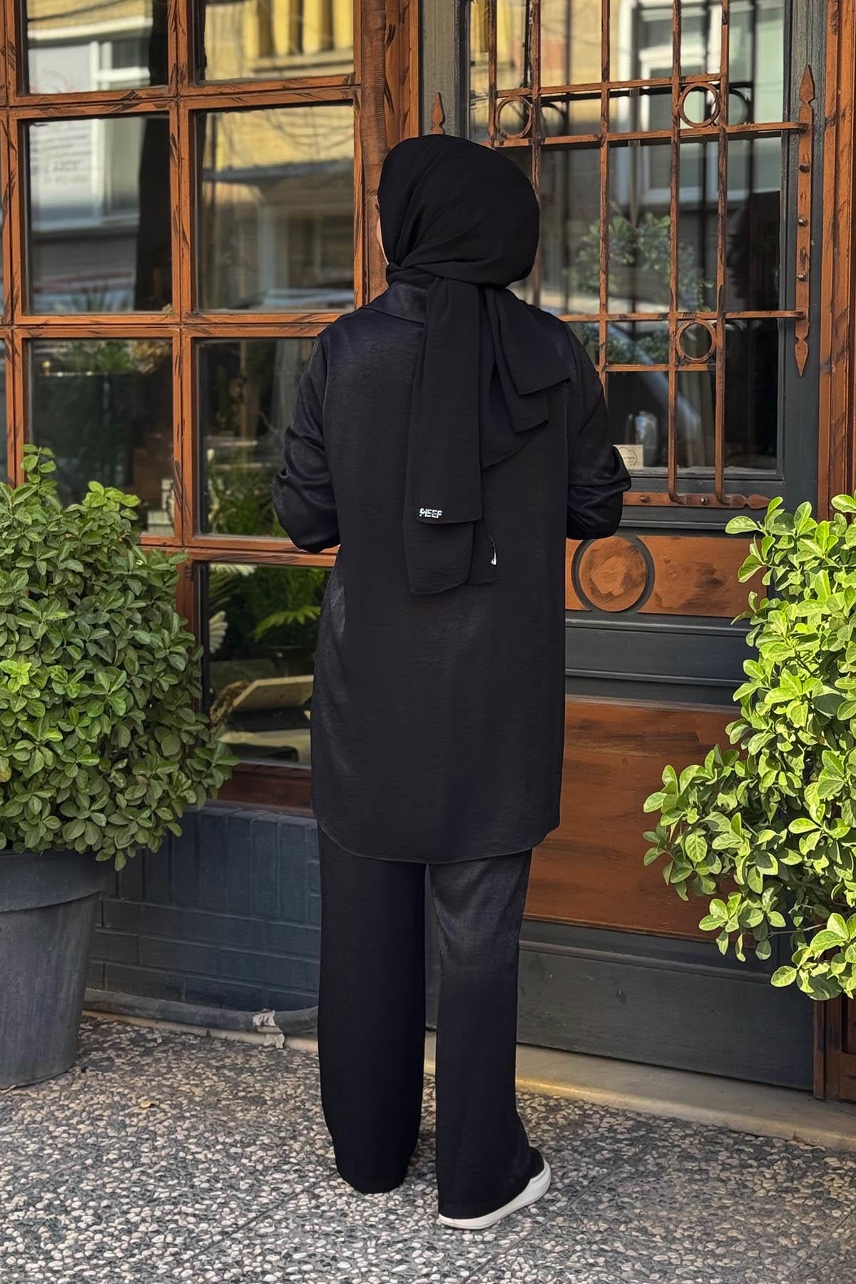 FUAT GÜRŞEN Pantolonlu Takım 25K-4321 Siyah