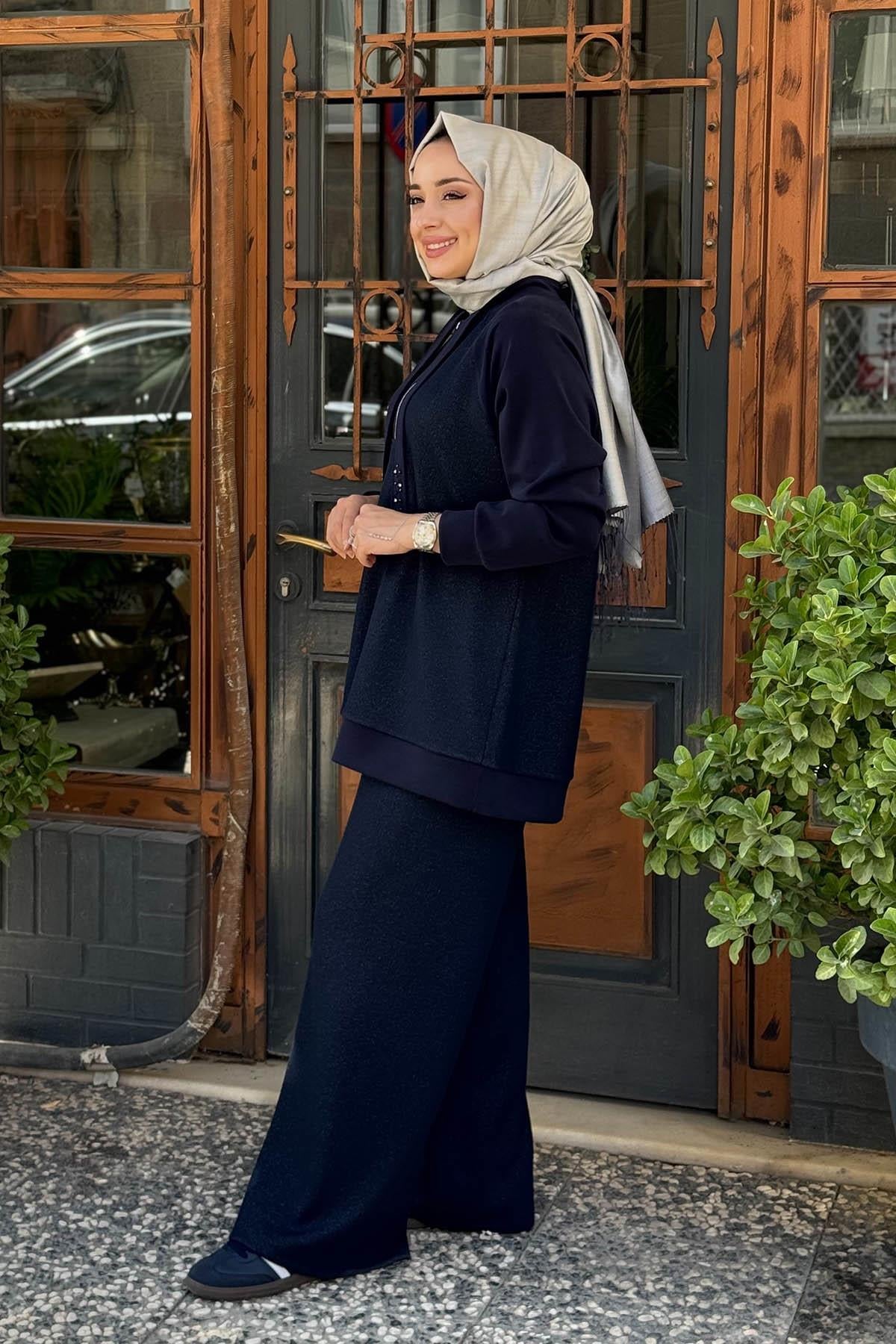 FUAT GÜRŞEN Pantolonlu Takım 25K-4323 Lacivert