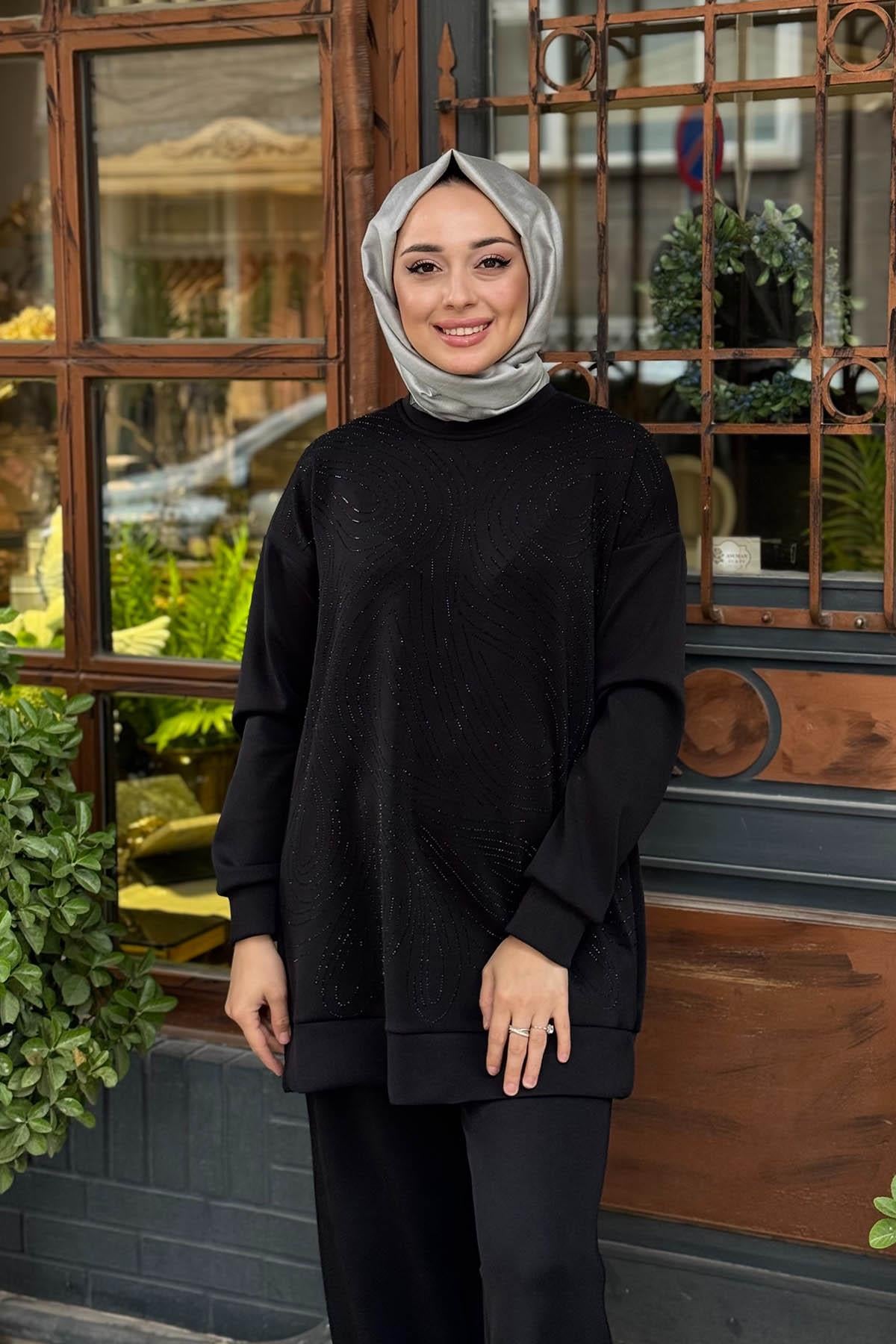 FUAT GÜRŞEN Pantolonlu Takım 25K-4337 Siyah
