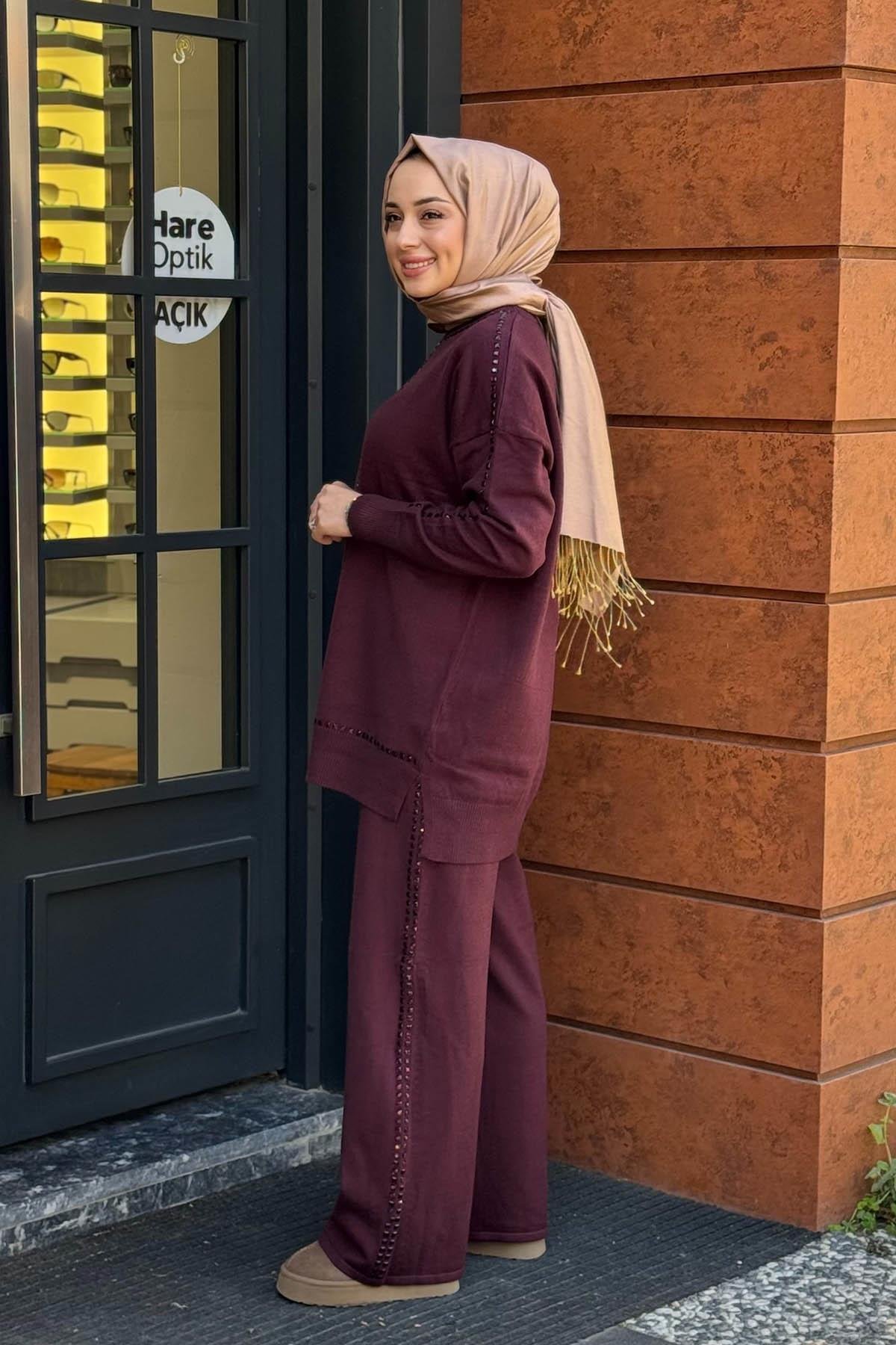 FUAT GÜRŞEN Pantolonlu Takım 25K-4358 Bordo