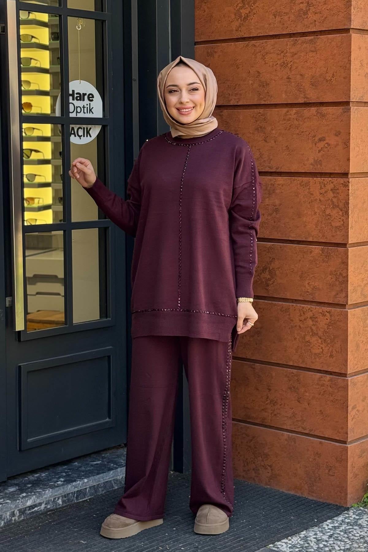 FUAT GÜRŞEN Pantolonlu Takım 25K-4358 Bordo