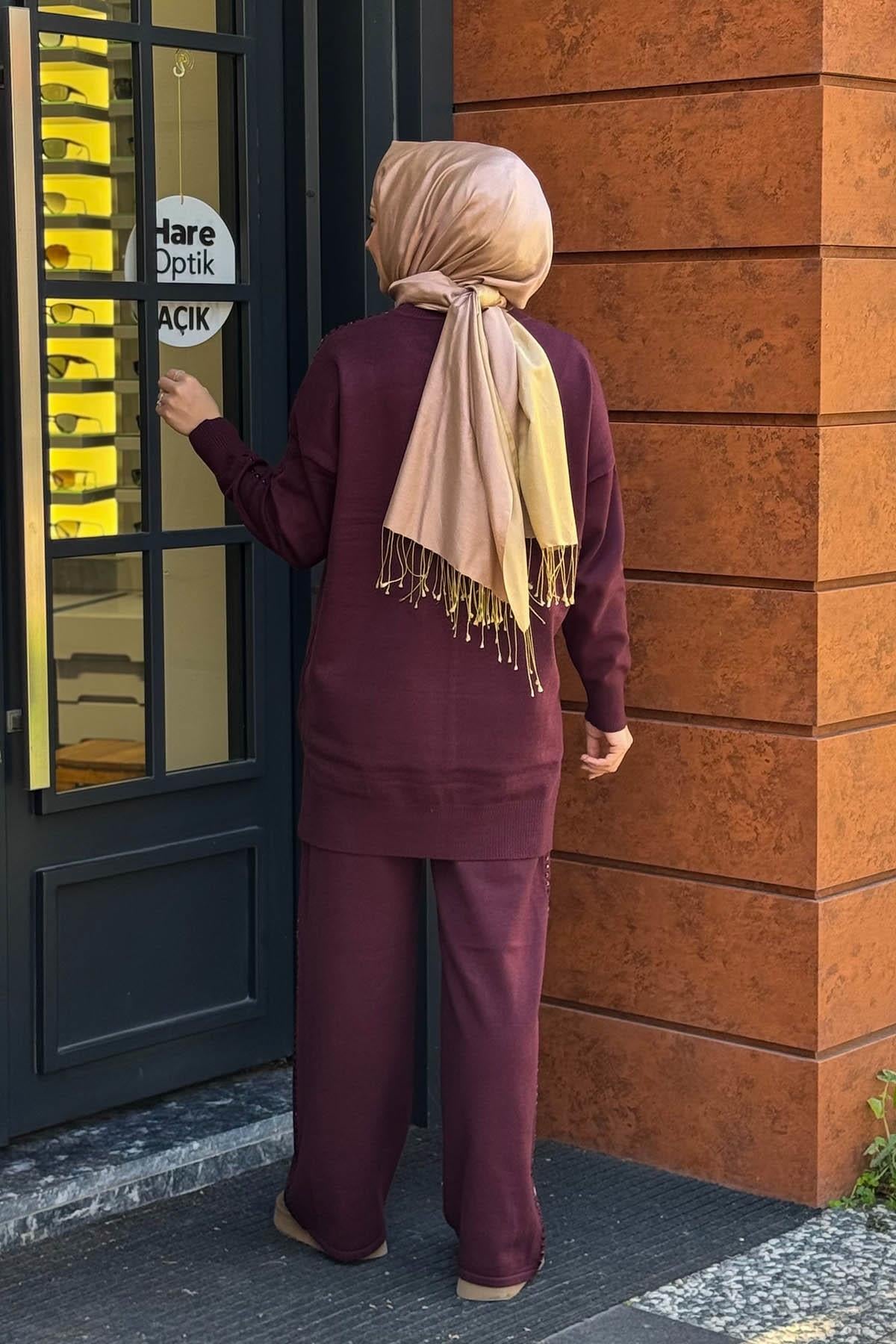FUAT GÜRŞEN Pantolonlu Takım 25K-4358 Bordo