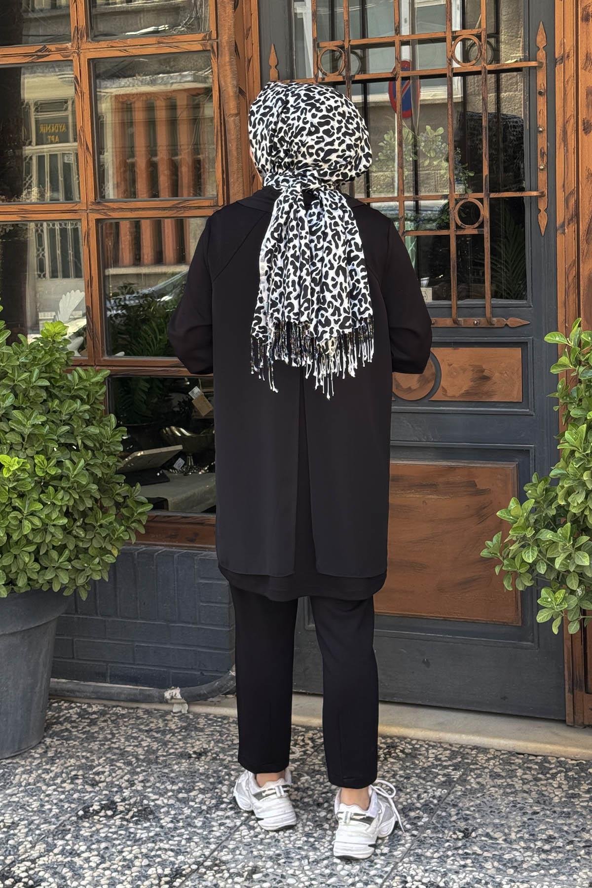 FUAT GÜRŞEN Pantolonlu Takım 25K-4607 Siyah