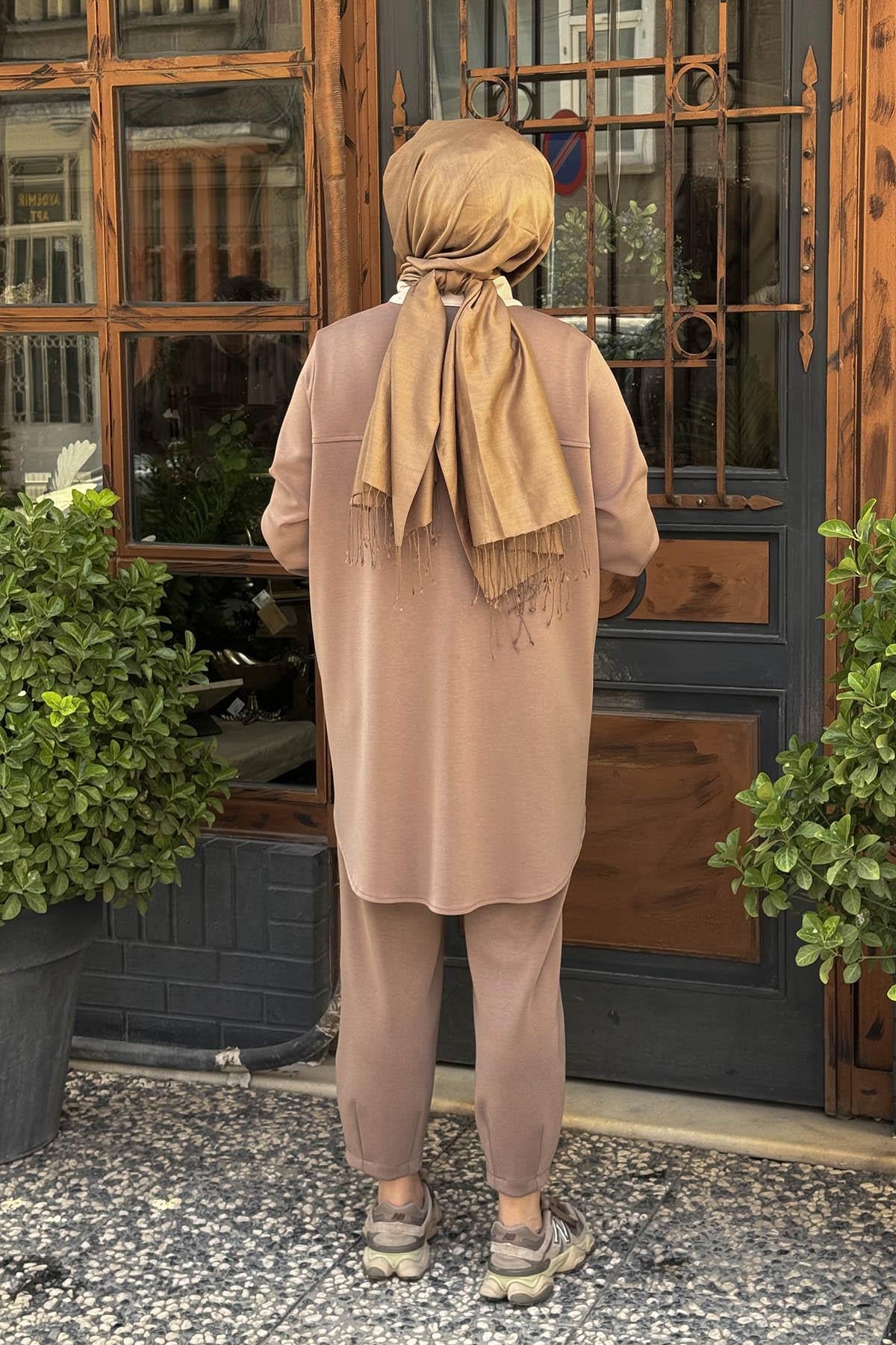 FUAT GÜRŞEN Pantolonlu Takım 25K-4609 Taş