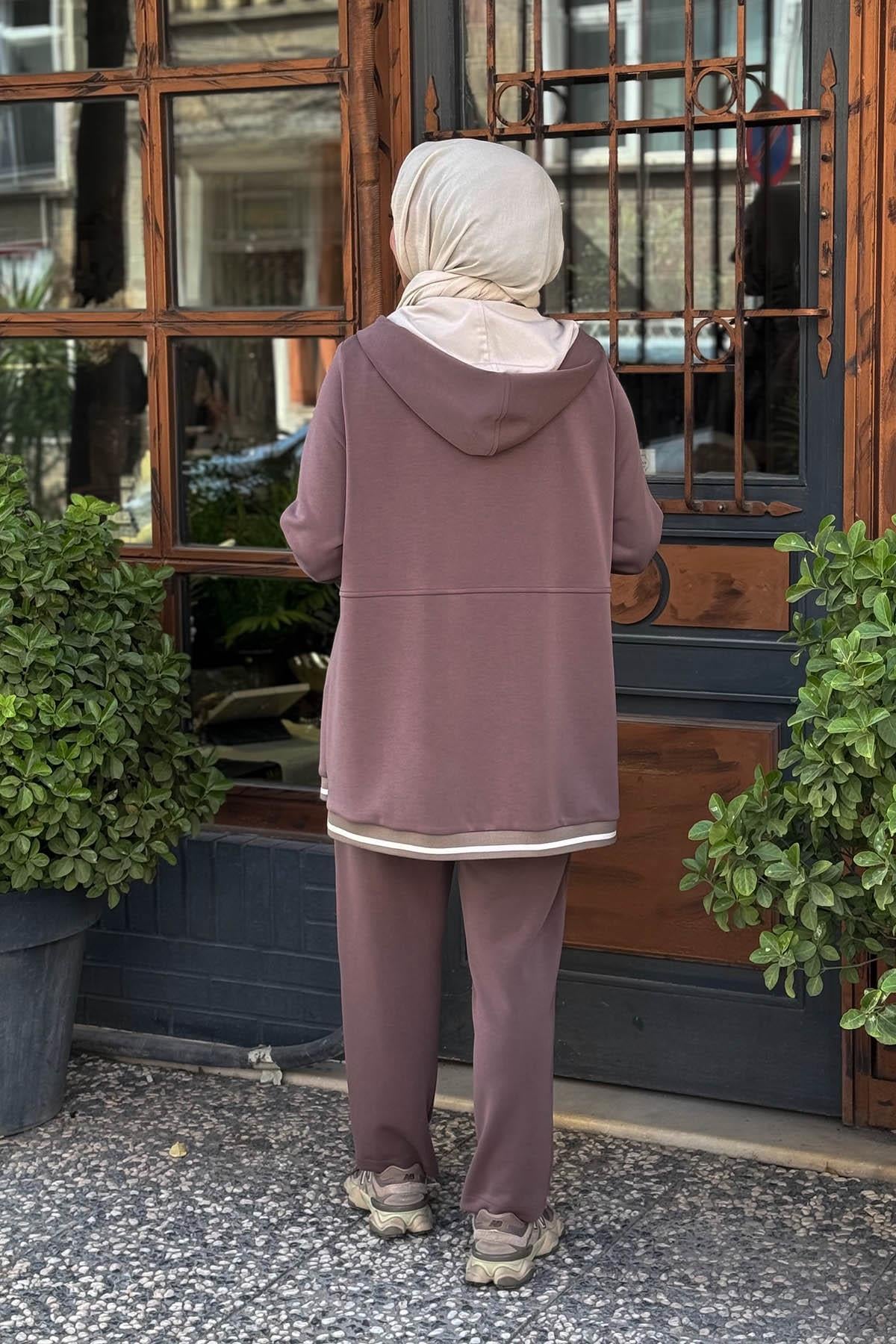 FUAT GÜRŞEN Pantolonlu Takım 25K-4619 Kahve