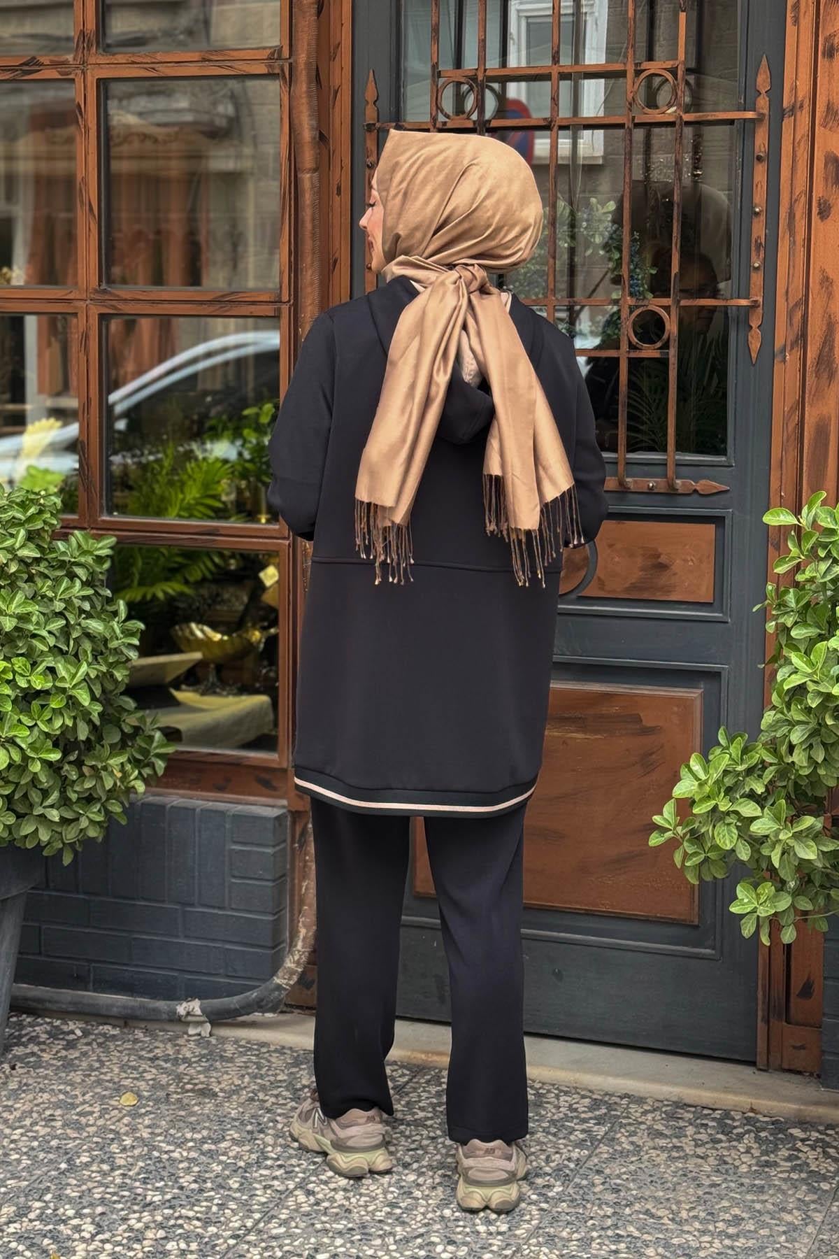 FUAT GÜRŞEN Pantolonlu Takım 25K-4619 Siyah