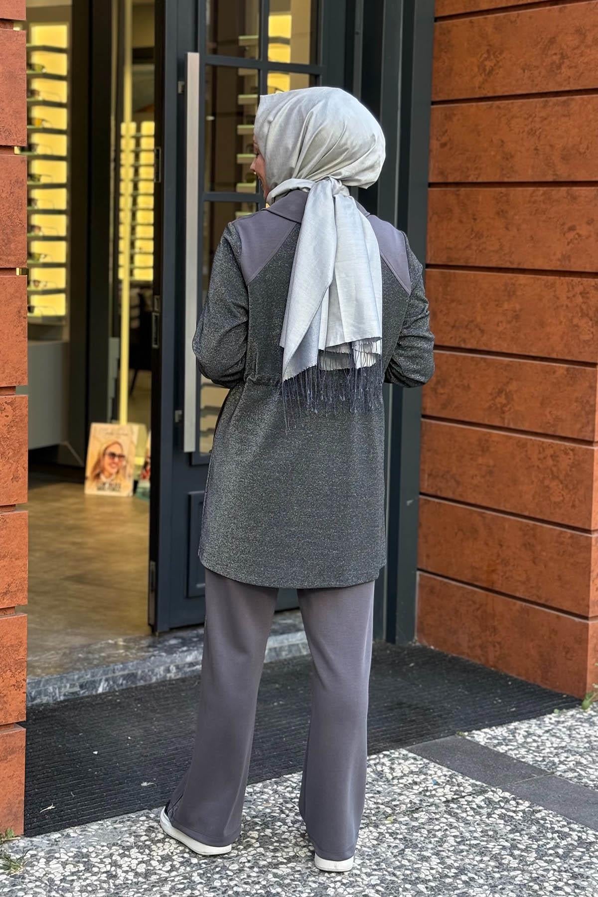 FUAT GÜRŞEN Pantolonlu Takım 25K-4623 Antrasit