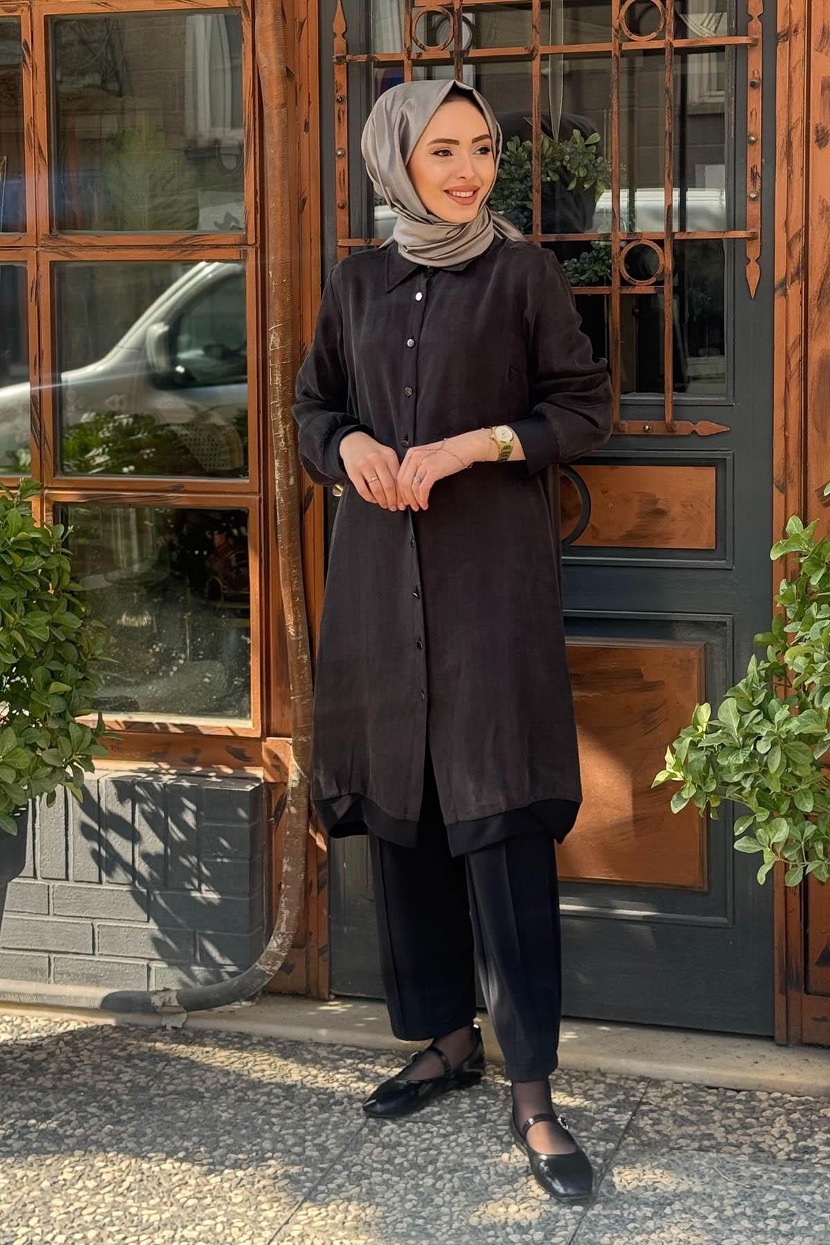 FUAT GÜRŞEN Pantolonlu Takım 25Y-3317.O Siyah