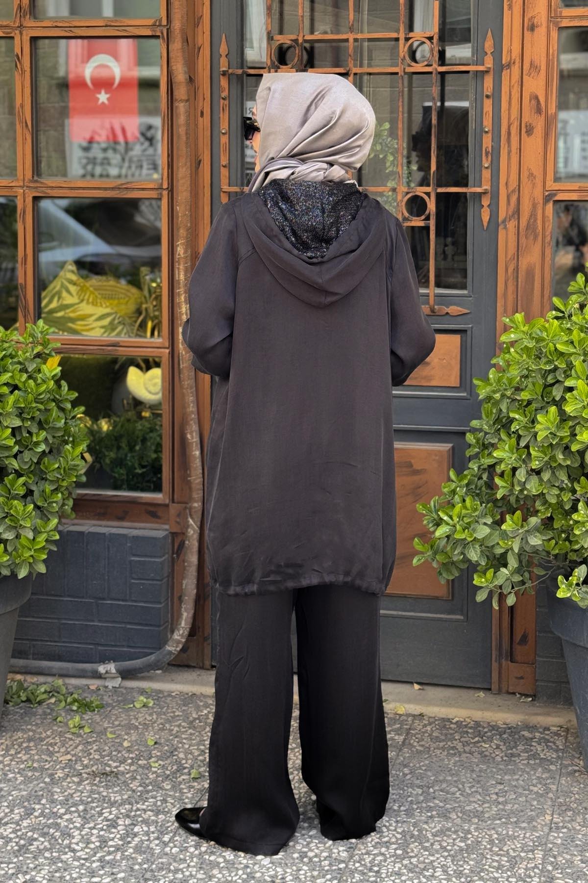 FUAT GÜRŞEN Pantolonlu Takım 25Y-3645 Siyah