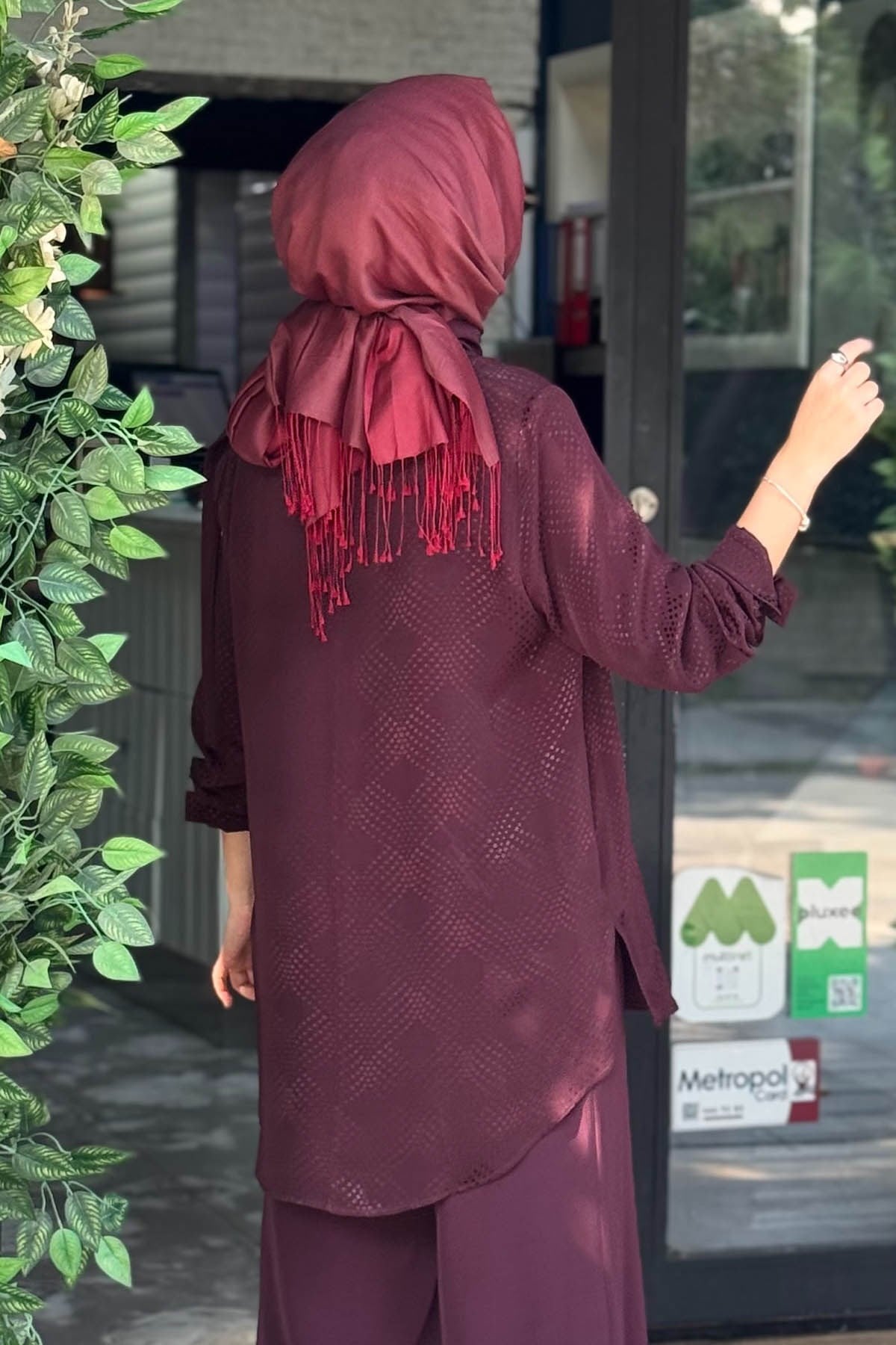 FUAT GÜRŞEN Pantolonlu Takım 26K-6201 Mürdüm