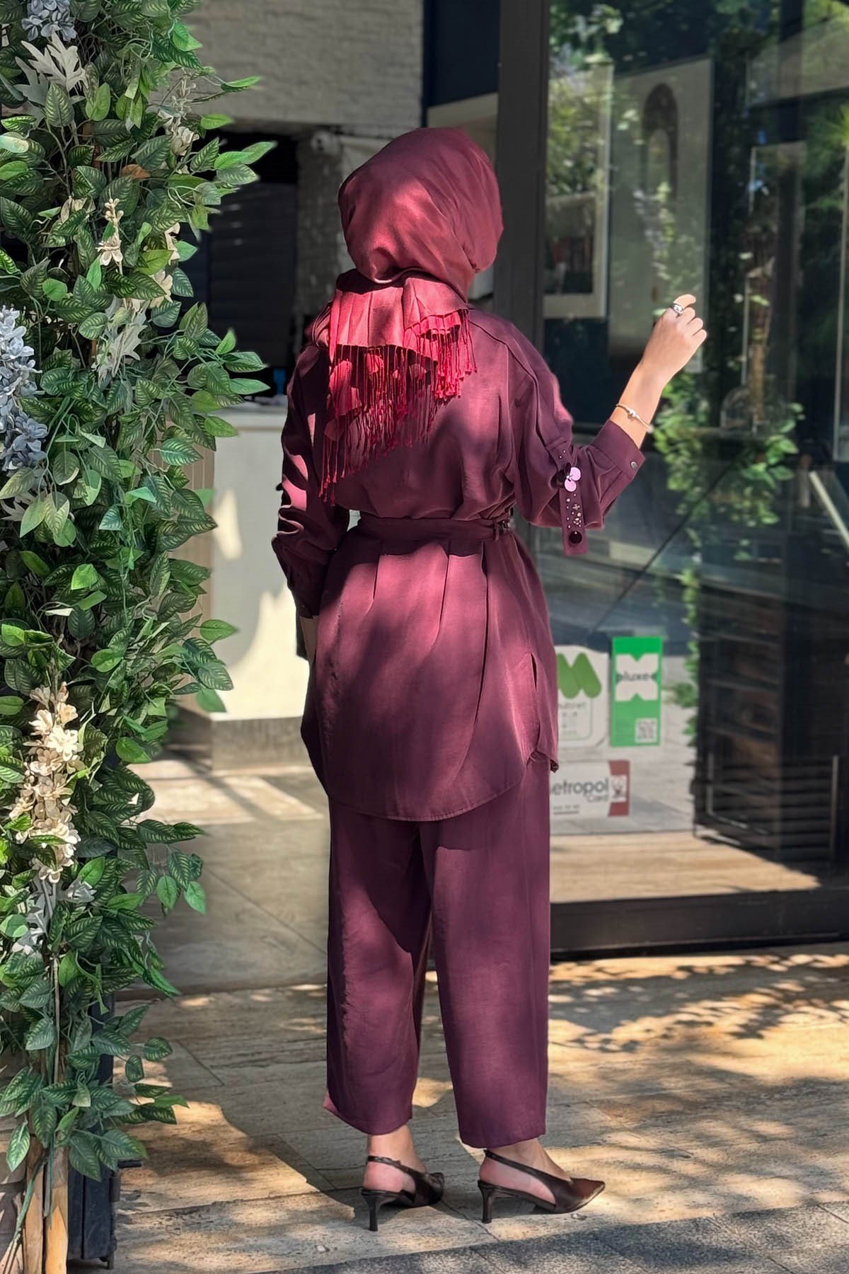 FUAT GÜRŞEN Pantolonlu Takım 26K-6207 Mürdüm