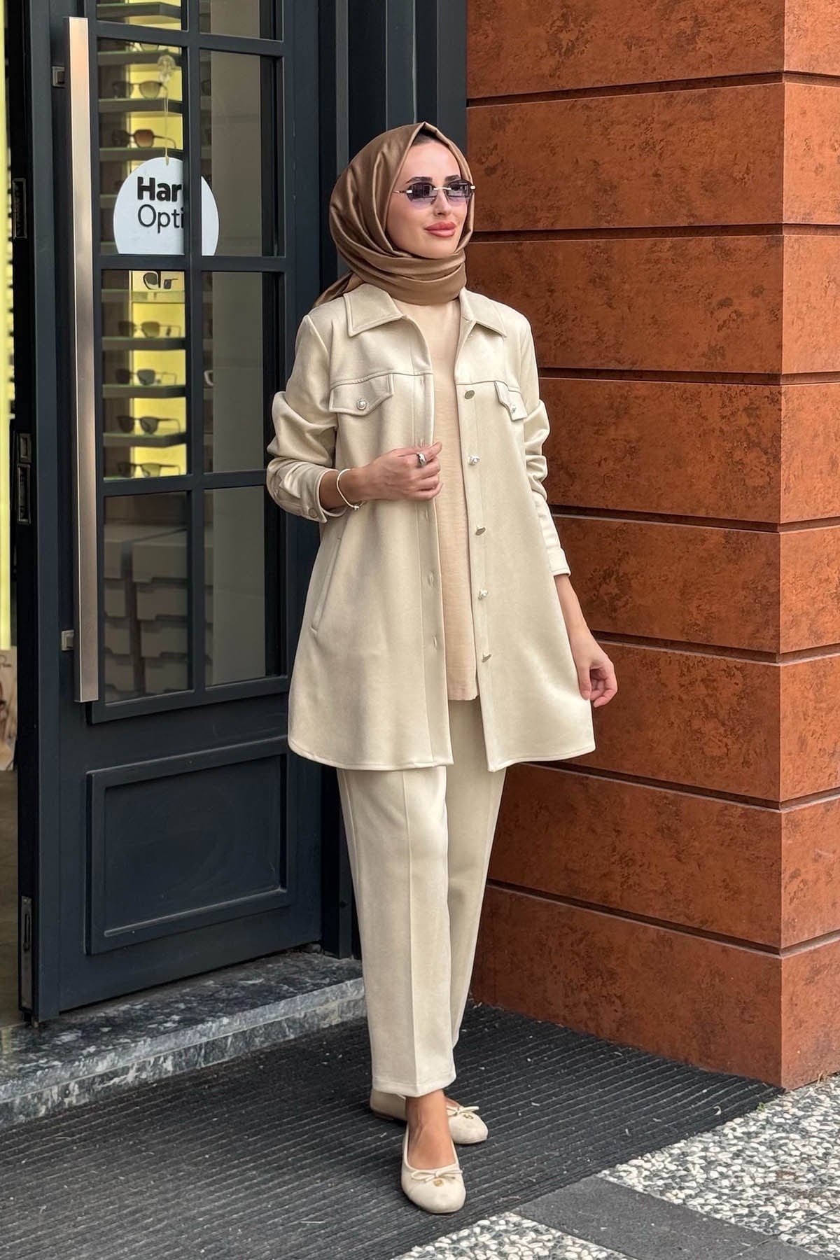 FUAT GÜRŞEN Pantolonlu Takım 26K-6210 Taş