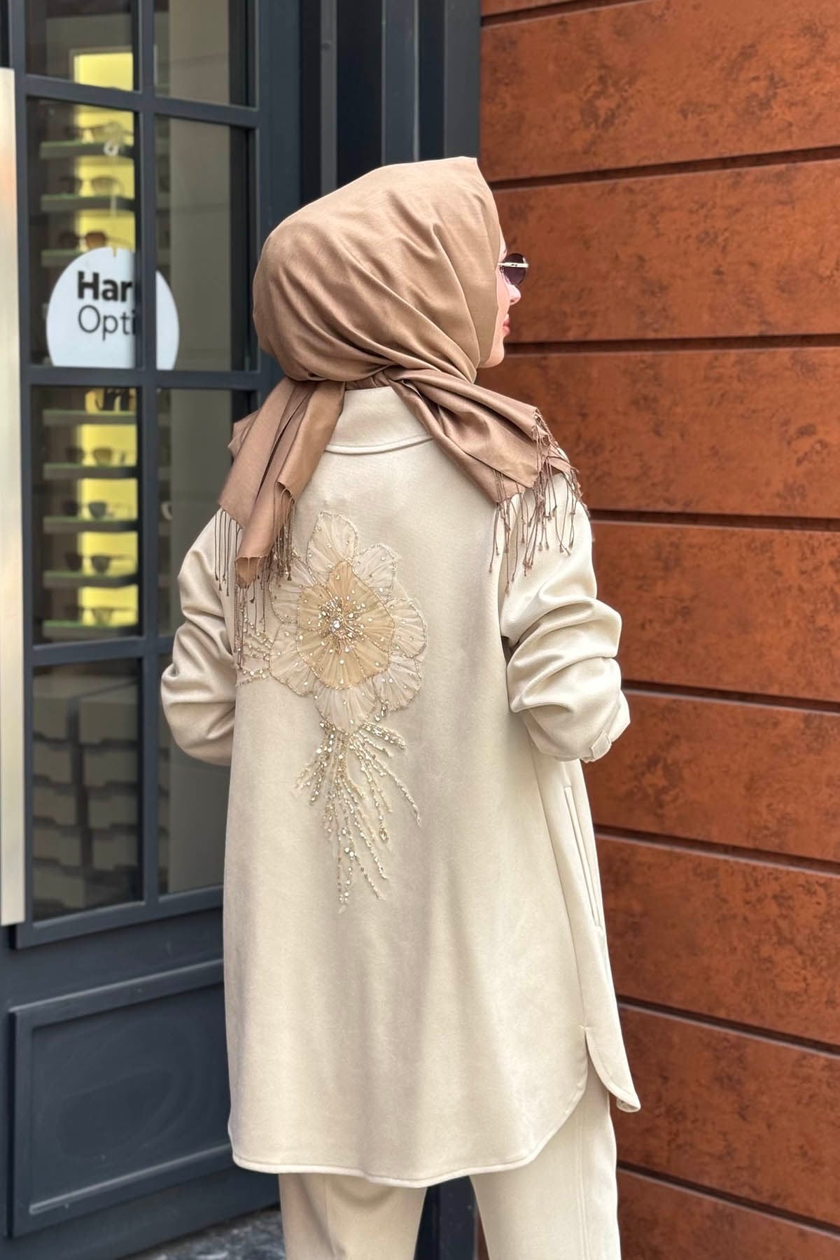 FUAT GÜRŞEN Pantolonlu Takım 26K-6210 Taş