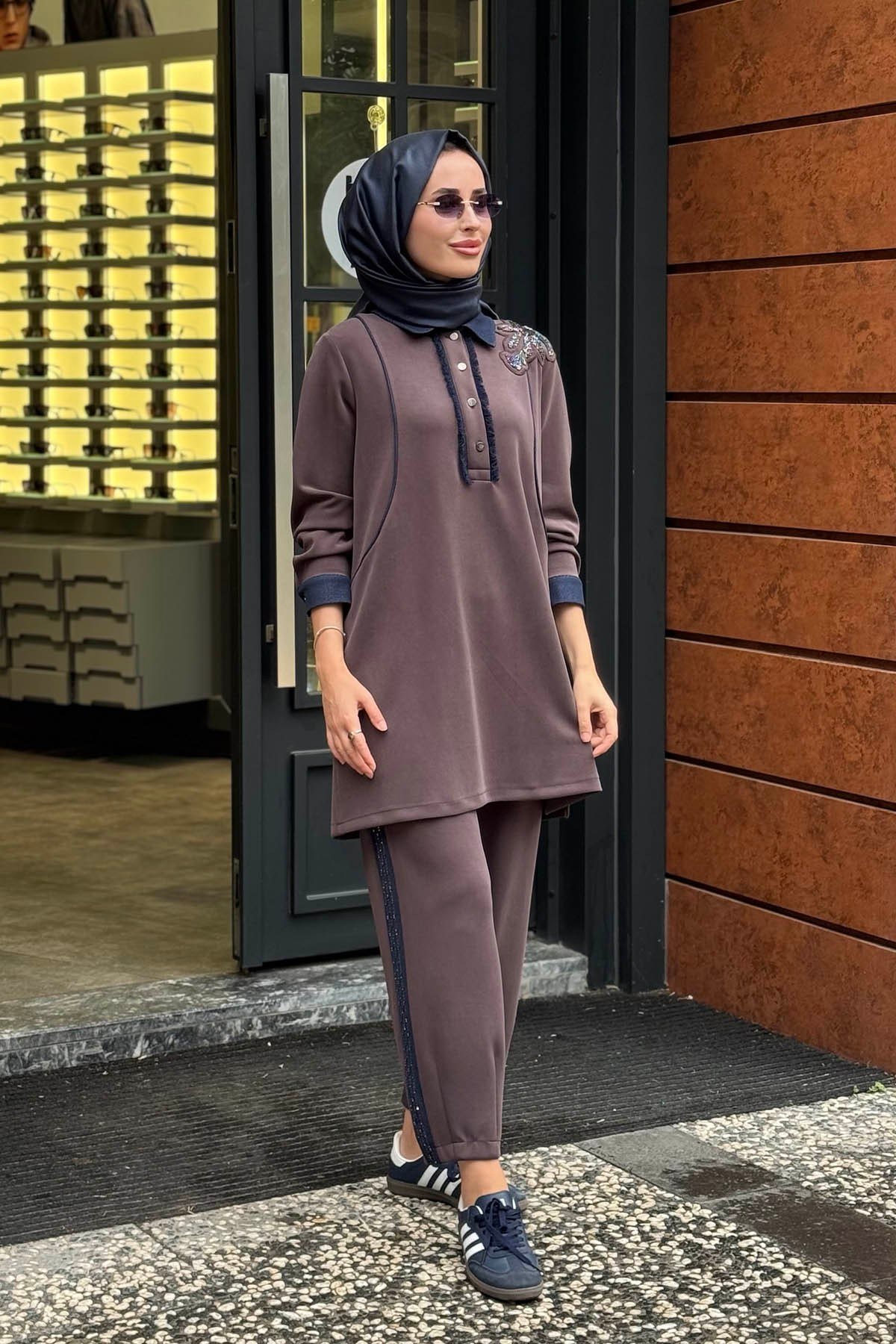 FUAT GÜRŞEN Pantolonlu Takım 26K-6214 Kahve