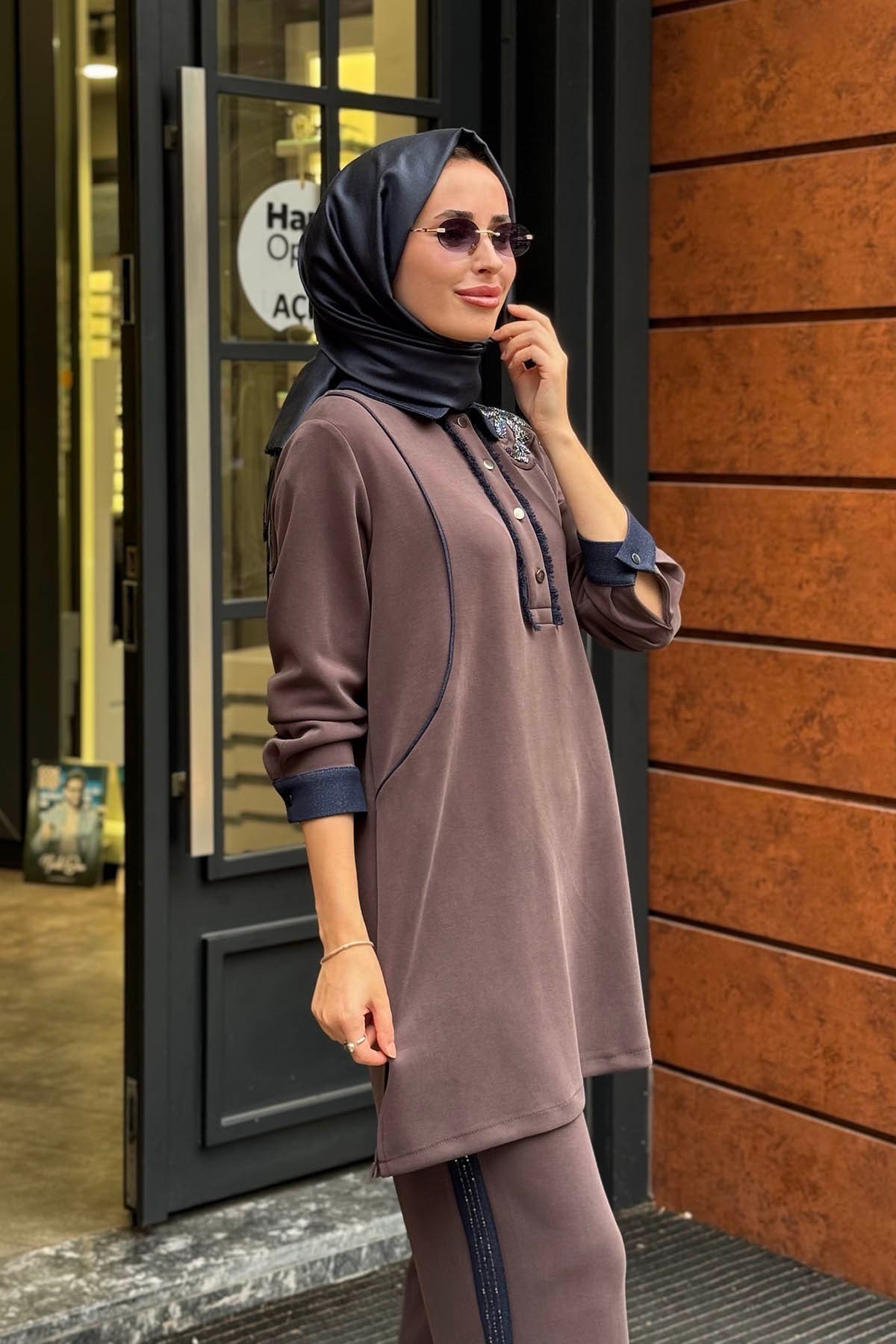 FUAT GÜRŞEN Pantolonlu Takım 26K-6214 Kahve